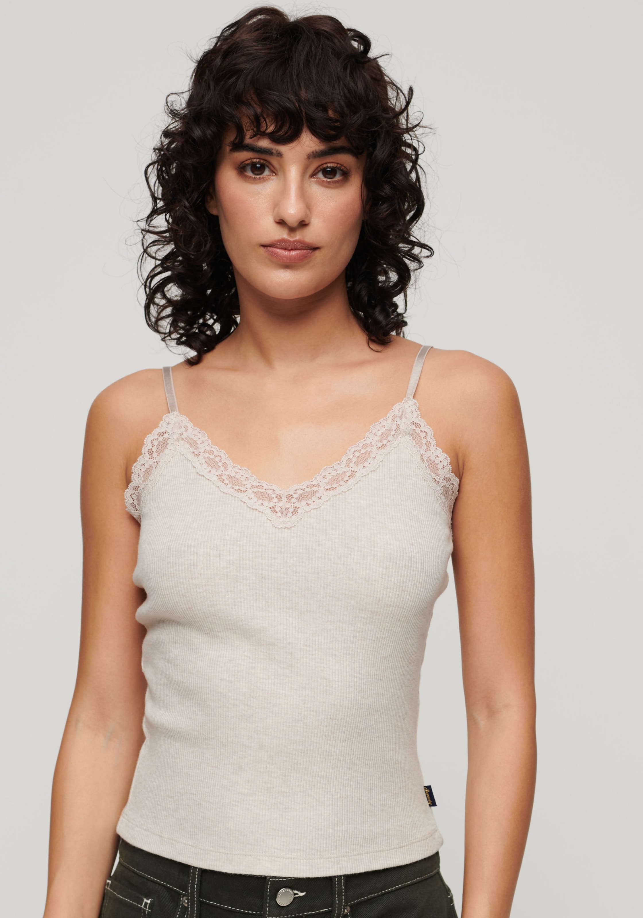 Superdry Tanktop "SU-ESSENTIAL LACE TRIM CAMI"