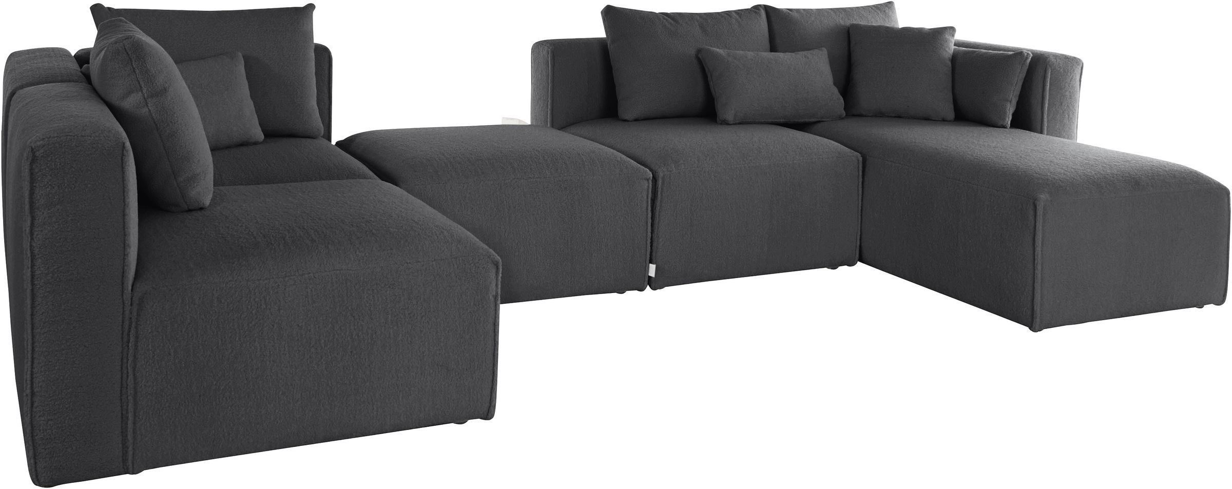 Guido Maria Kretschmer Home&Living Wohnlandschaft »Comfine U-Form«, zusammengesetzt aus Modulen, in 3 Stoffen und vielen Farben