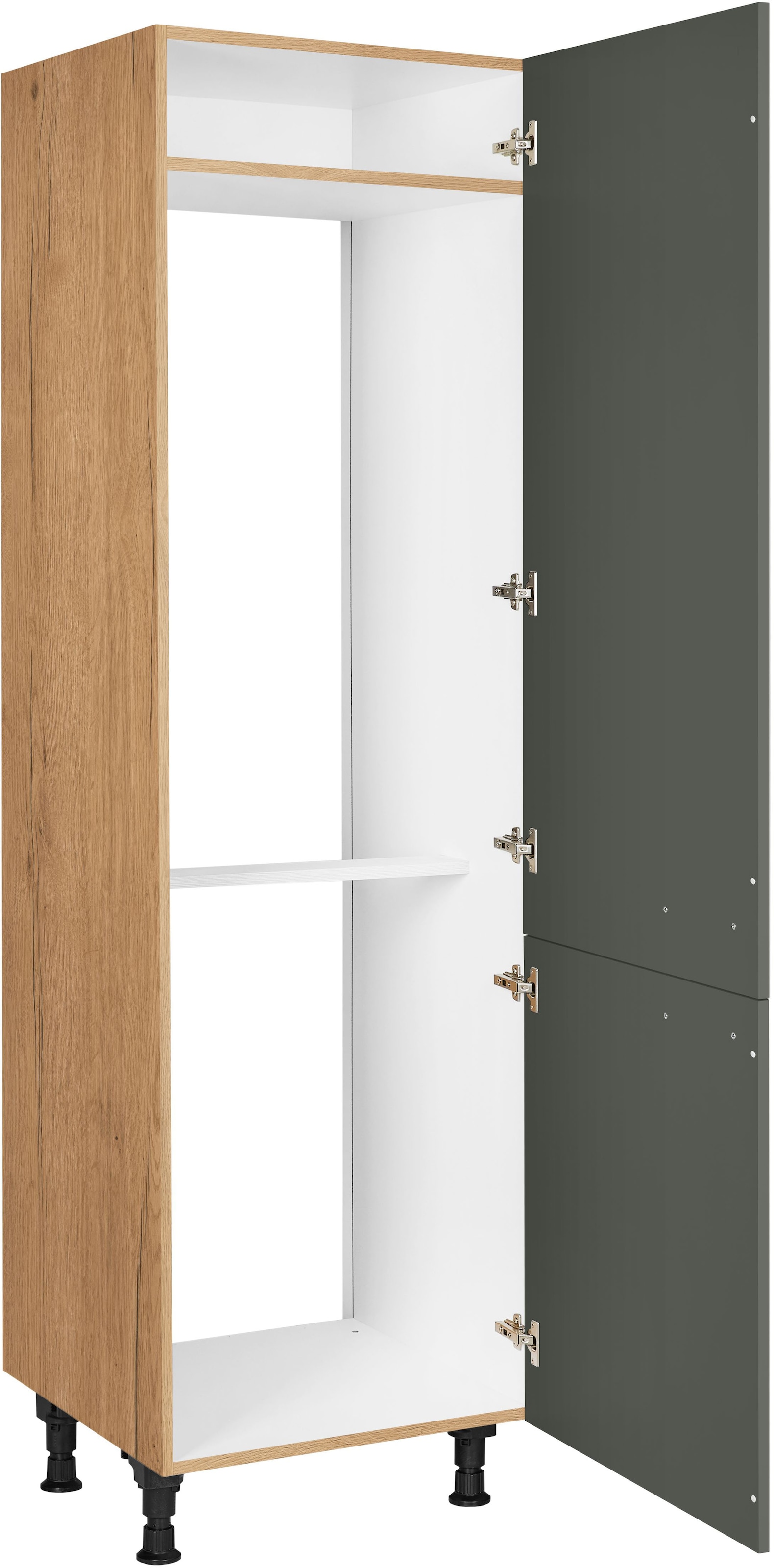 nobilia® Kühlmodul »"Easytouch", für ein Kühl- und Gefrierschrank, Ausrichtung wählbar« vormontiert, Ausrichtung wählbar, Breite/Höhe: 60/216,6 cm