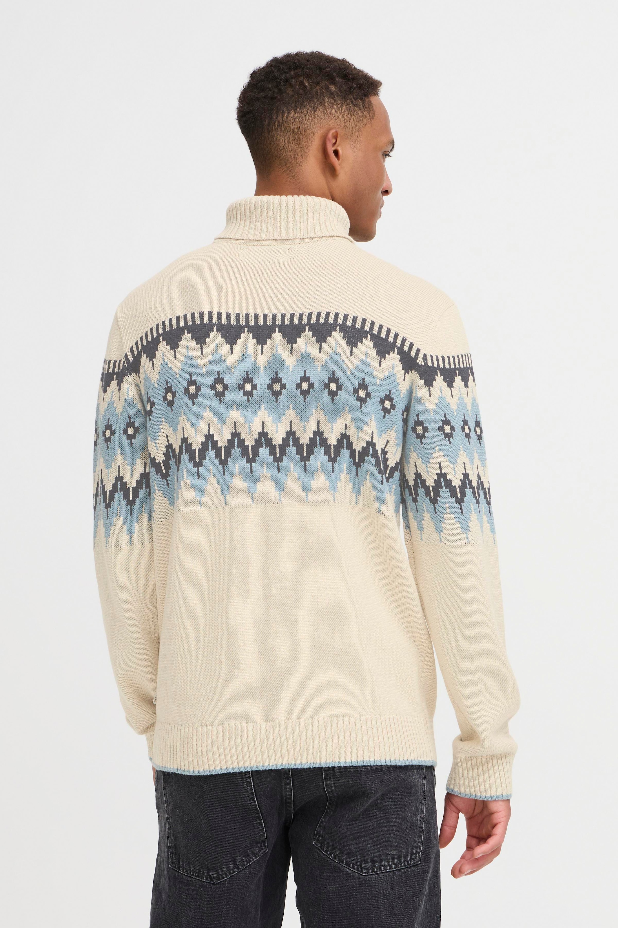 Blend Rollkragenpullover »BHBENJI JACQ KNIT« im tollen Jacquardmuster