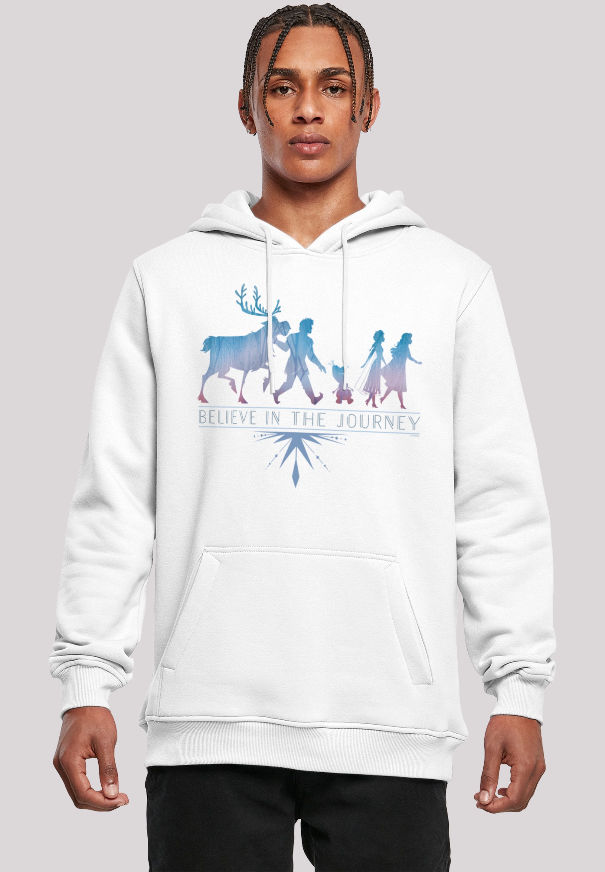 F4NT4STIC Sweatshirt "Disney Frozen 2 Believe In The Journey", Herren,Premium Merch,Slim-Fit,Kapuzenpullover,Bedruckt