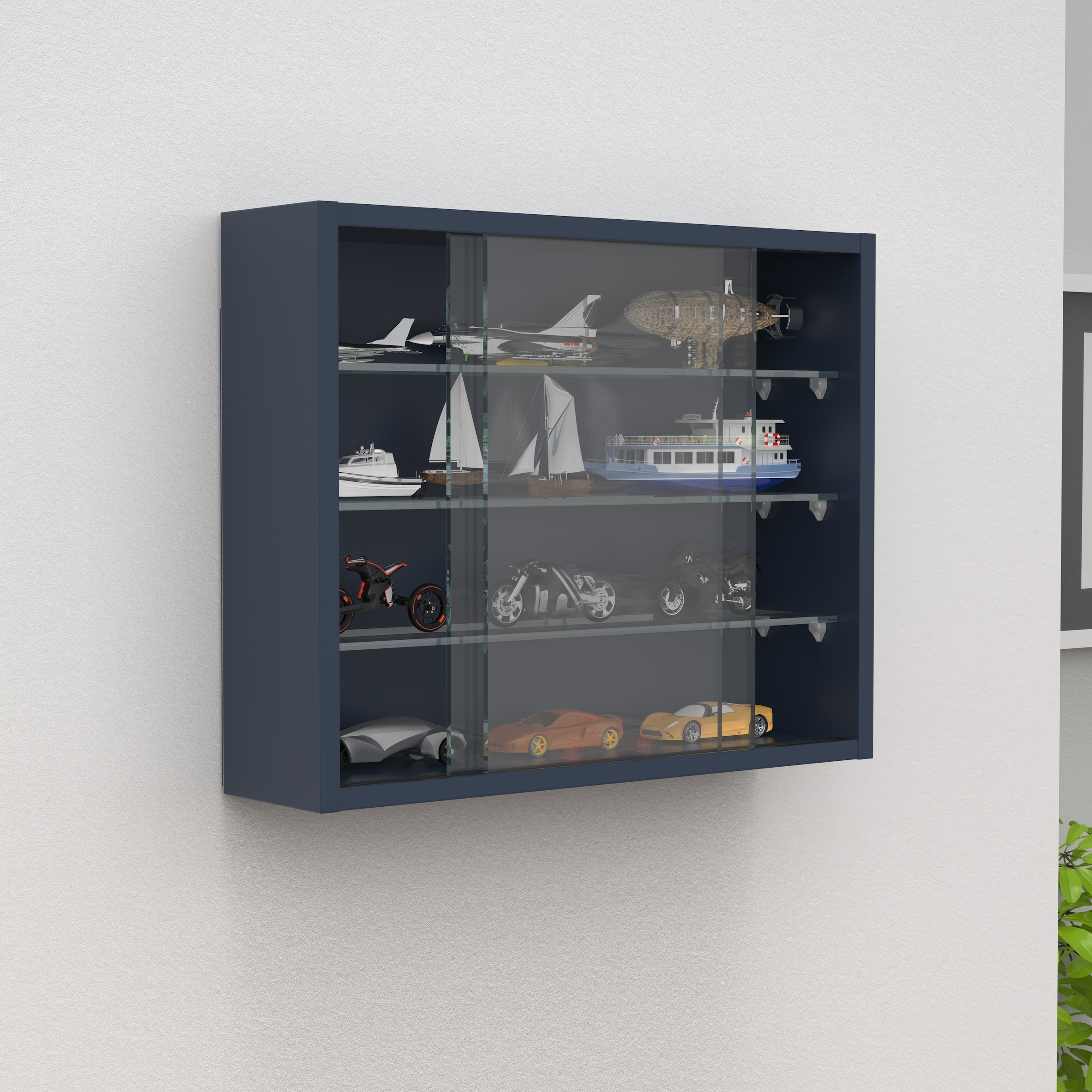 VCM Wandregal »Hängevitrine Wandvitrine Sammel Deko Drivalo S«