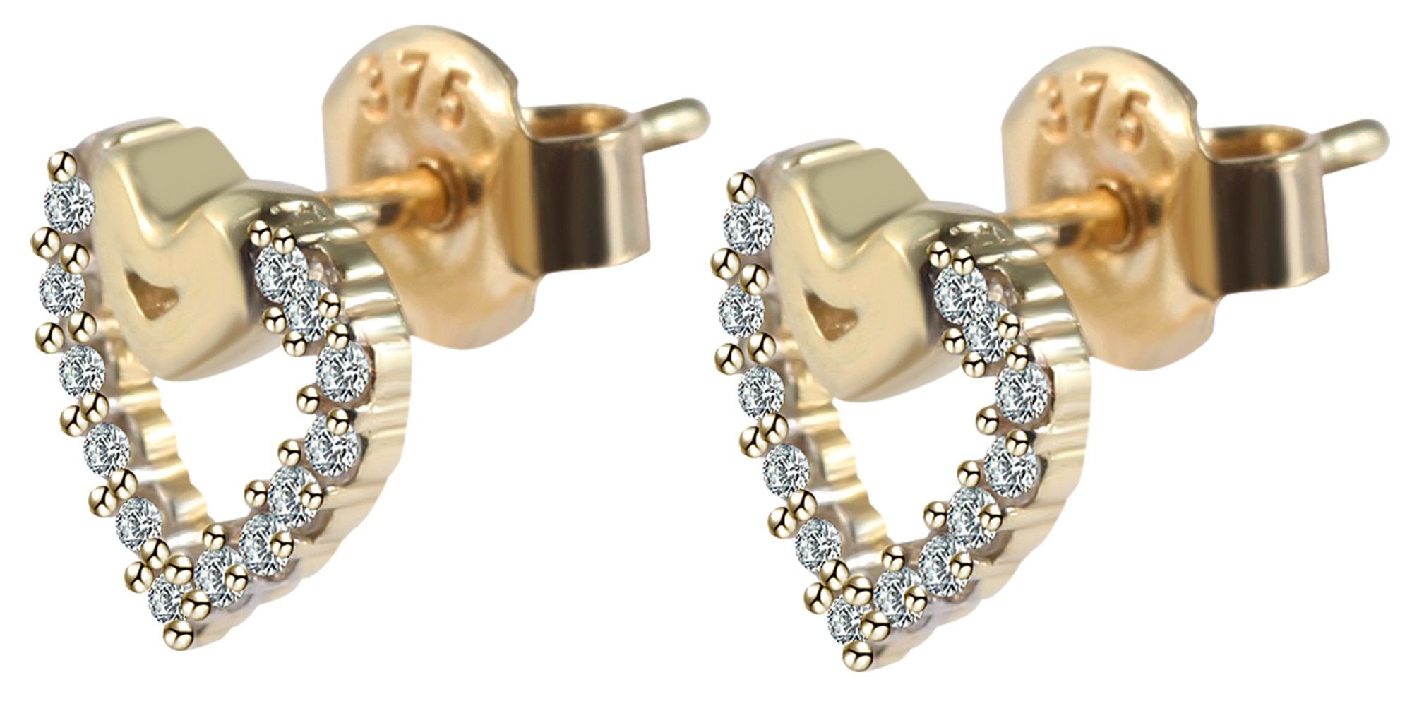 Adelia´s Paar Ohrhänger »Damen Ohrringe – Ohrstecker aus 375 Gold mit Zirkonia« Perfekt als Geschenk zum Muttertag