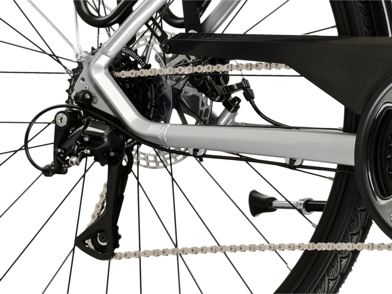 Kross Cityrad »Sentio 3.0 Silber 24 Gänge« 24 Gang Shimano ACERA M3020 Schaltwerk Kettenschaltung