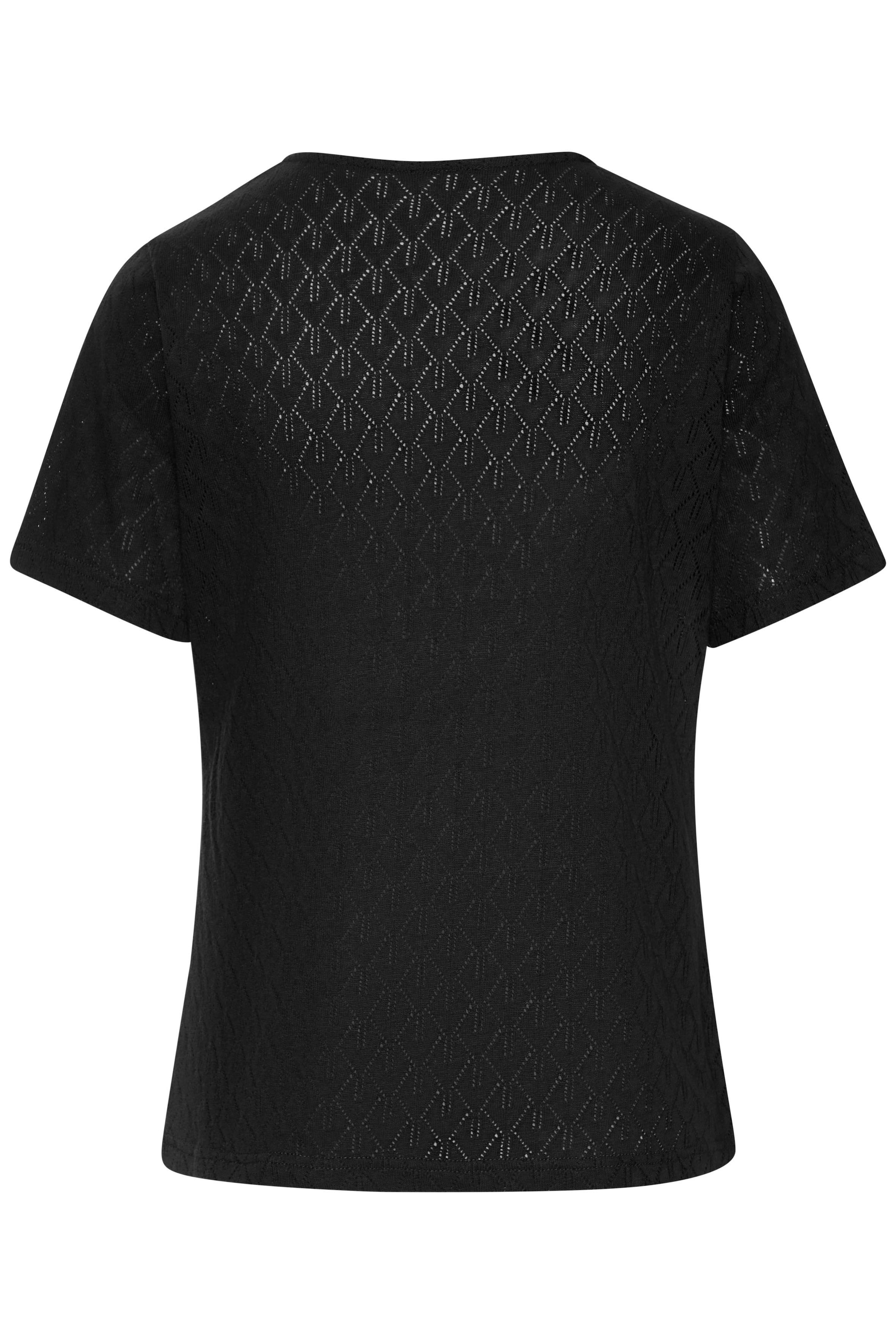 Vivance Kurzarmshirt »mit modischem Ajour-Muster«, aus weicher Baumwoll-Qualität
