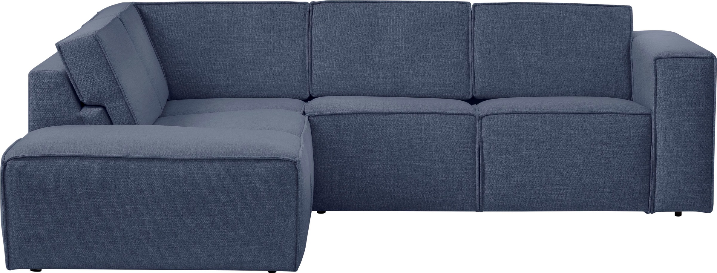 TRENDMANUFAKTUR Ecksofa »Dice, aktuelles Design, L-Form, mit komfortabler«, Sitztiefenverstellung und Kaltschaumpolsterung toller Sitzkomfort
