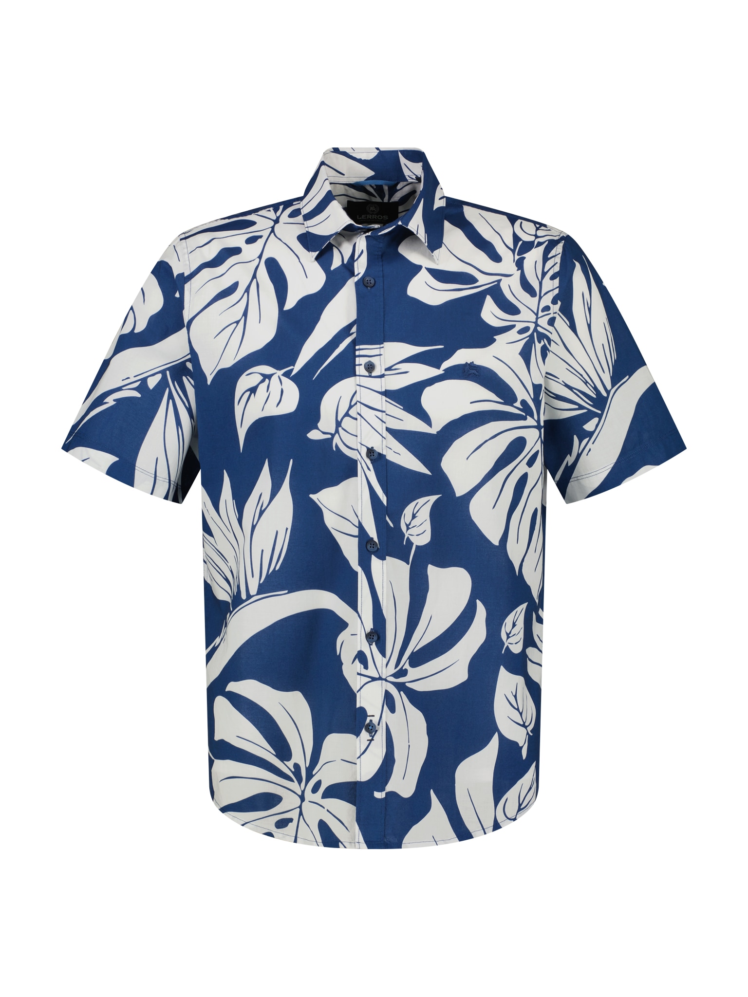 LERROS Hawaiihemd, mit floralem Print und Knopfleiste