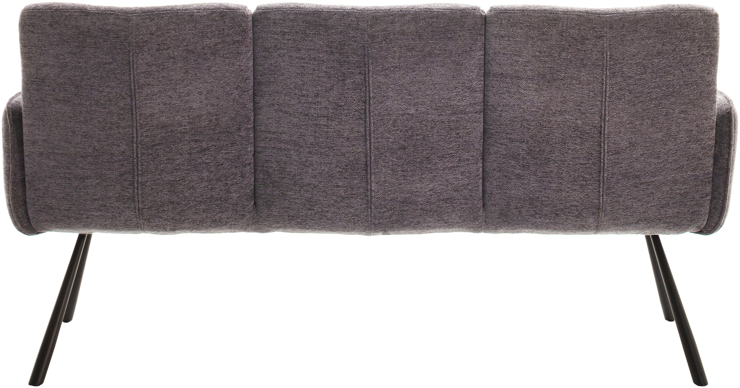 Sitzbank MCA FURNITURE "Delane", anthrazit, schwarz, B:183cm H:92cm T:67cm, Metall, Stoff, Sitzbänke, Sitzbank, Taschenfederkern, Lehnenkippfunktion, Armlehnen, beweglicher Rücken 2