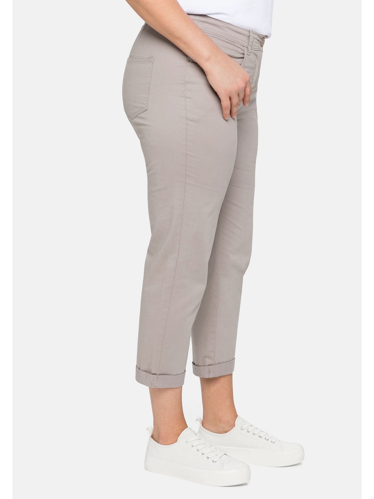 Sheego 7/8-Hose »Große Größen«, in Baumwoll-Stretch-Qualität