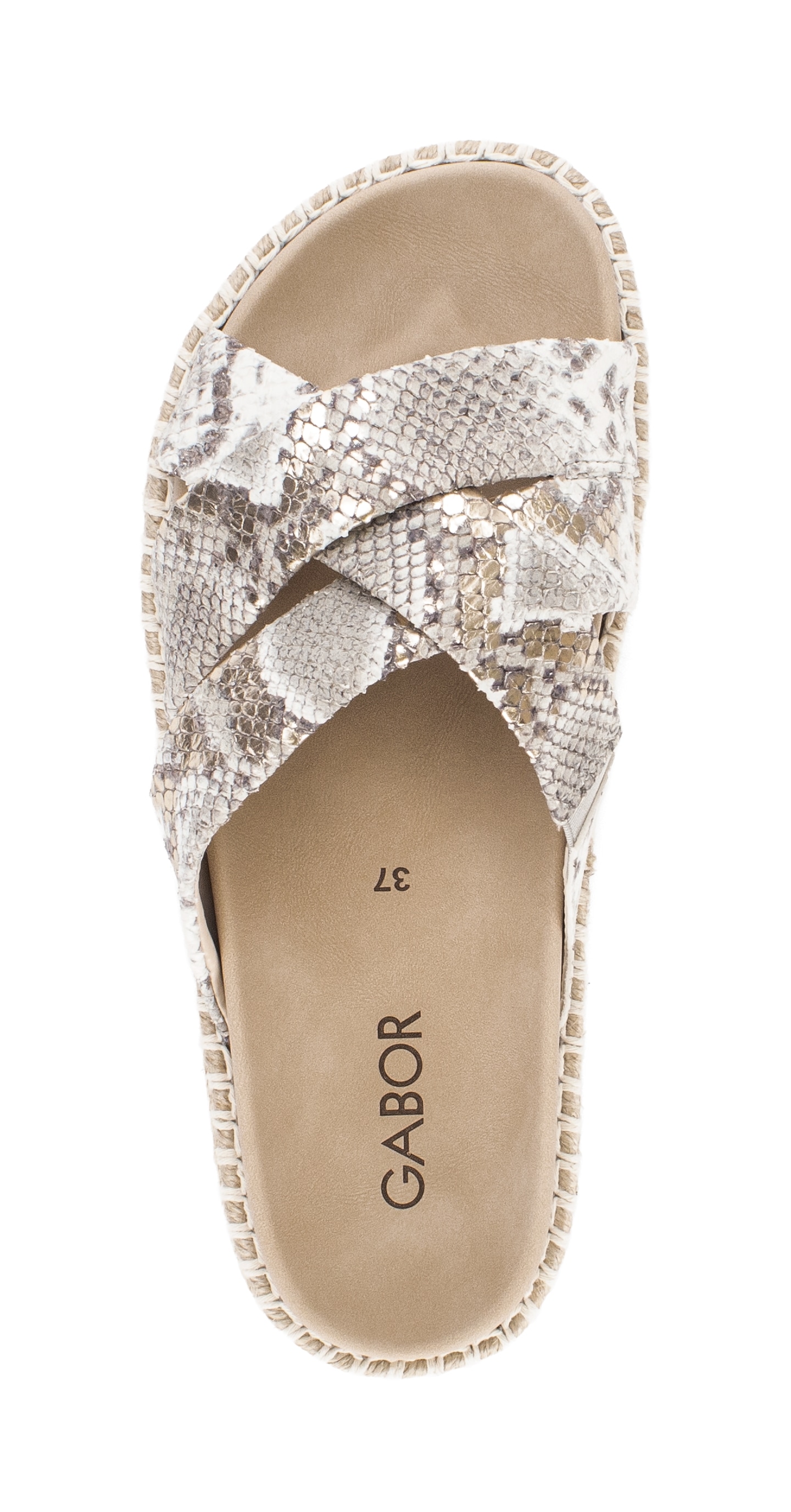 Gabor Pantolette  Plateau, Sommerschuh, Schlupfschuh in modischer Optik