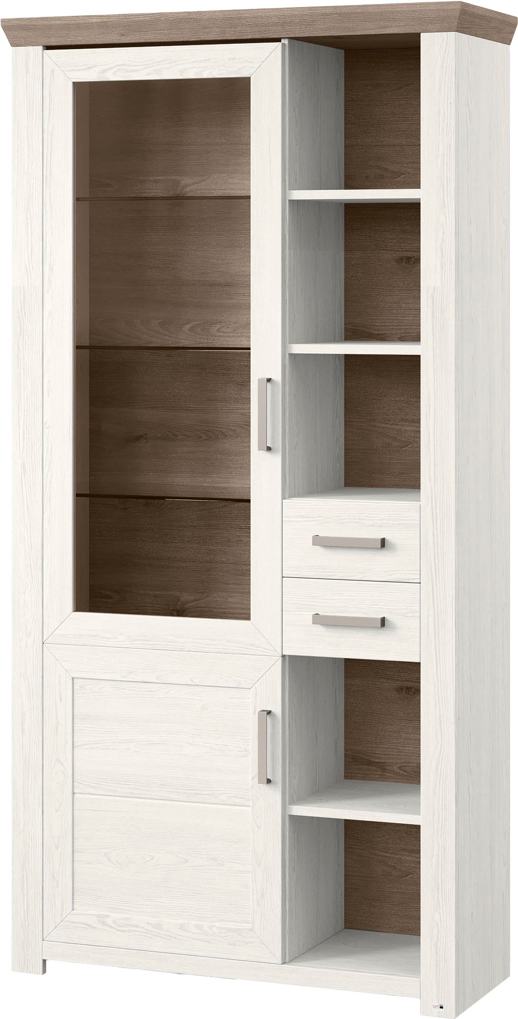 set one by Musterring Standvitrine "York" Typ 05 und 06, mit Glastür, Beleu günstig online kaufen