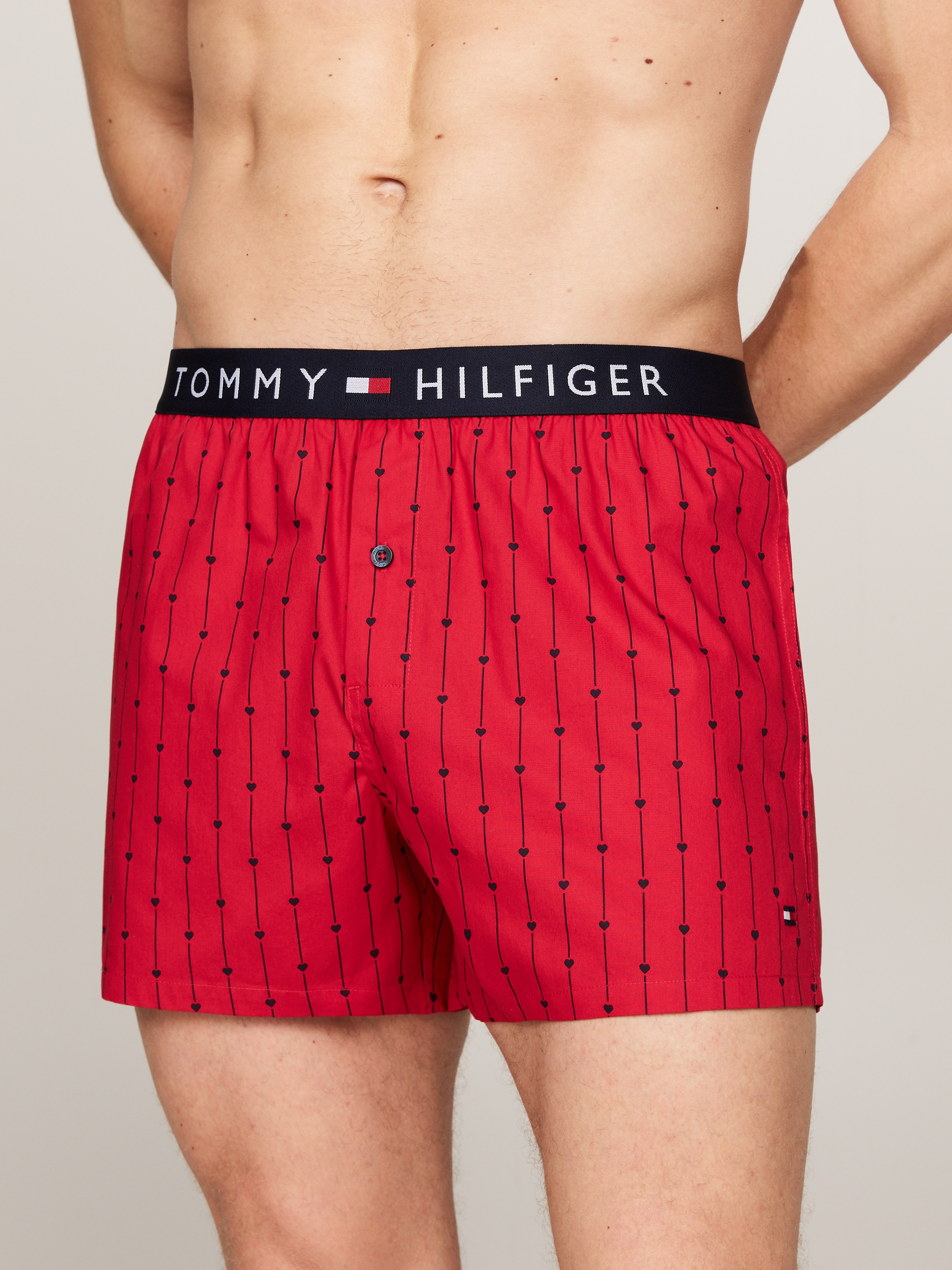 Tommy Hilfiger Underwear Webboxer "WOVEN BOXER PRINT", mit Herzdruck günstig online kaufen