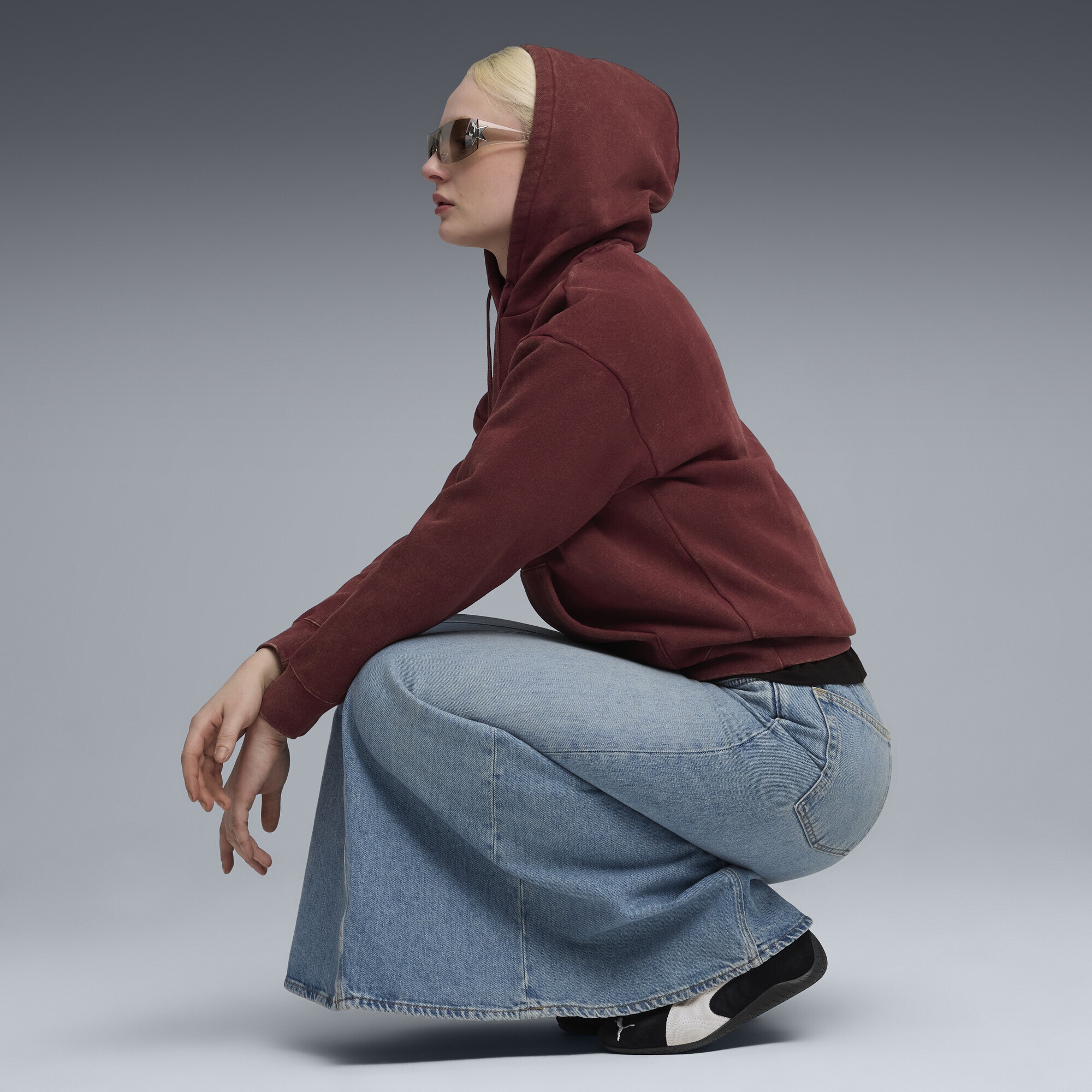 PUMA Hoodie »Essentials Elevated Relaxed Wash Hoodie Damen«
