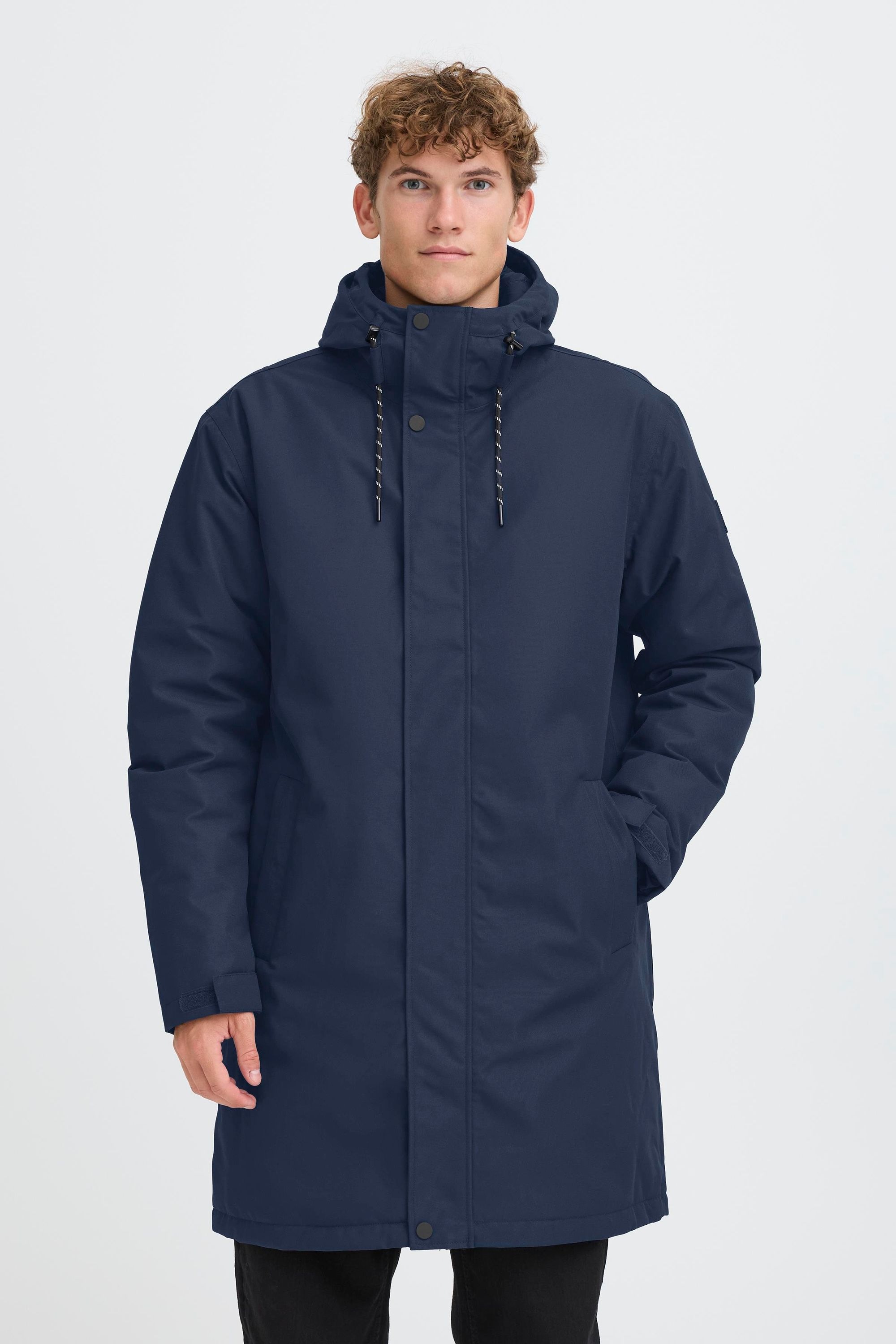 North Bend Malis M Parka Short Coat Men Navy Blazer 3XL 2