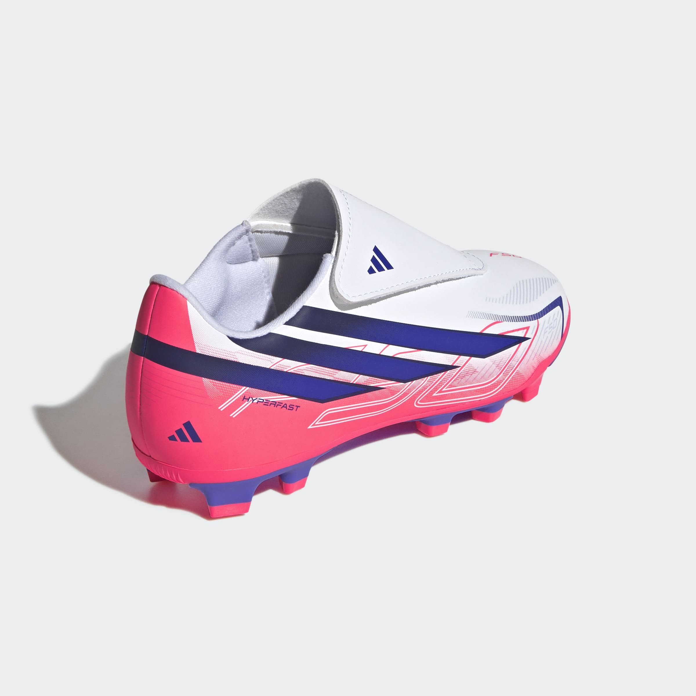 adidas Performance Fußballschuh »F50 HYPERFAST CLUB KIDS , KLETTVERSCHLUSS, FESTE BÖDEN/MULTI GROUND«  für viele verschiedene Böden geeignet, für Jugendliche & Kinder