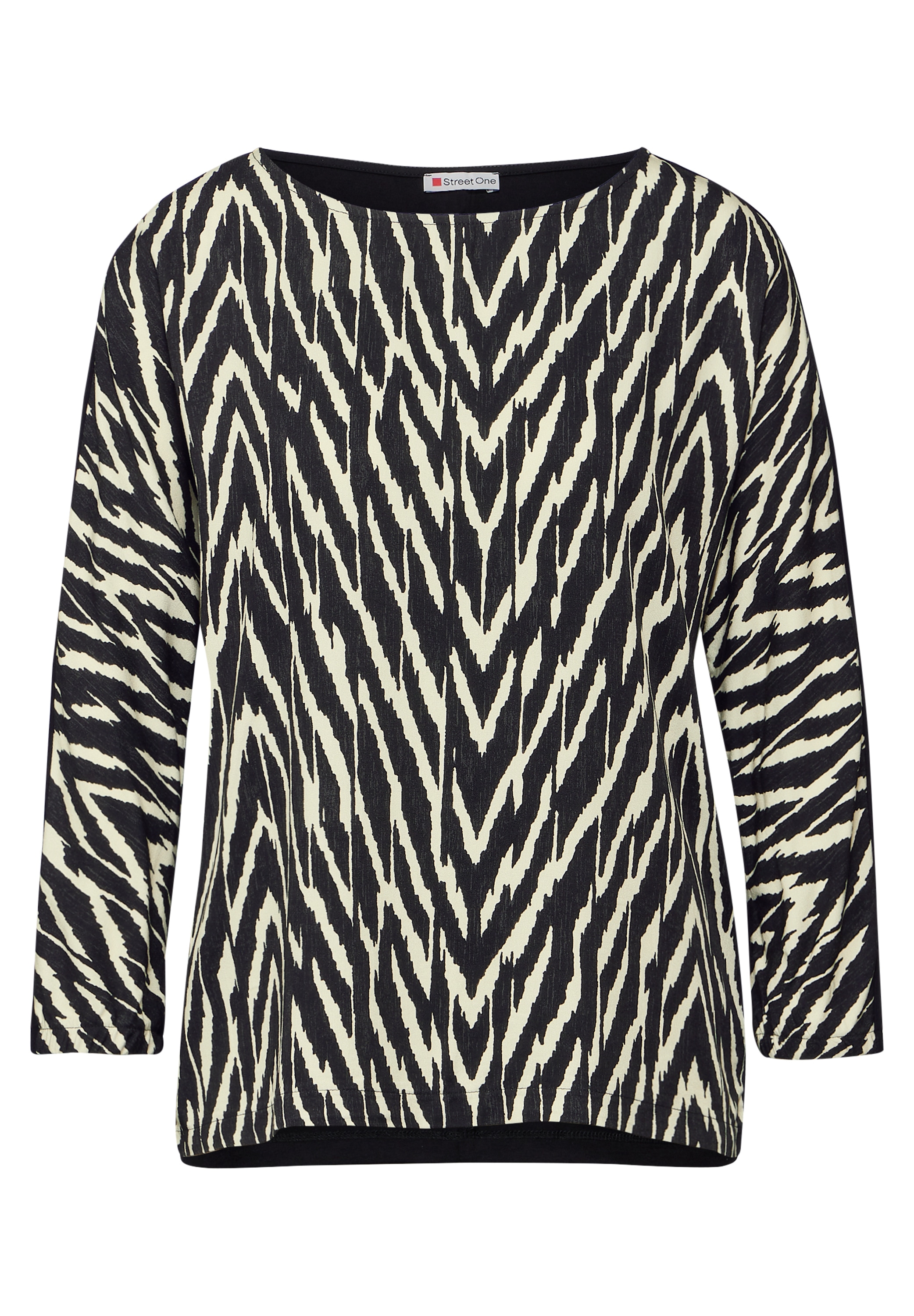 STREET ONE Print-Shirt, mit U-Boot-Ausschnitt