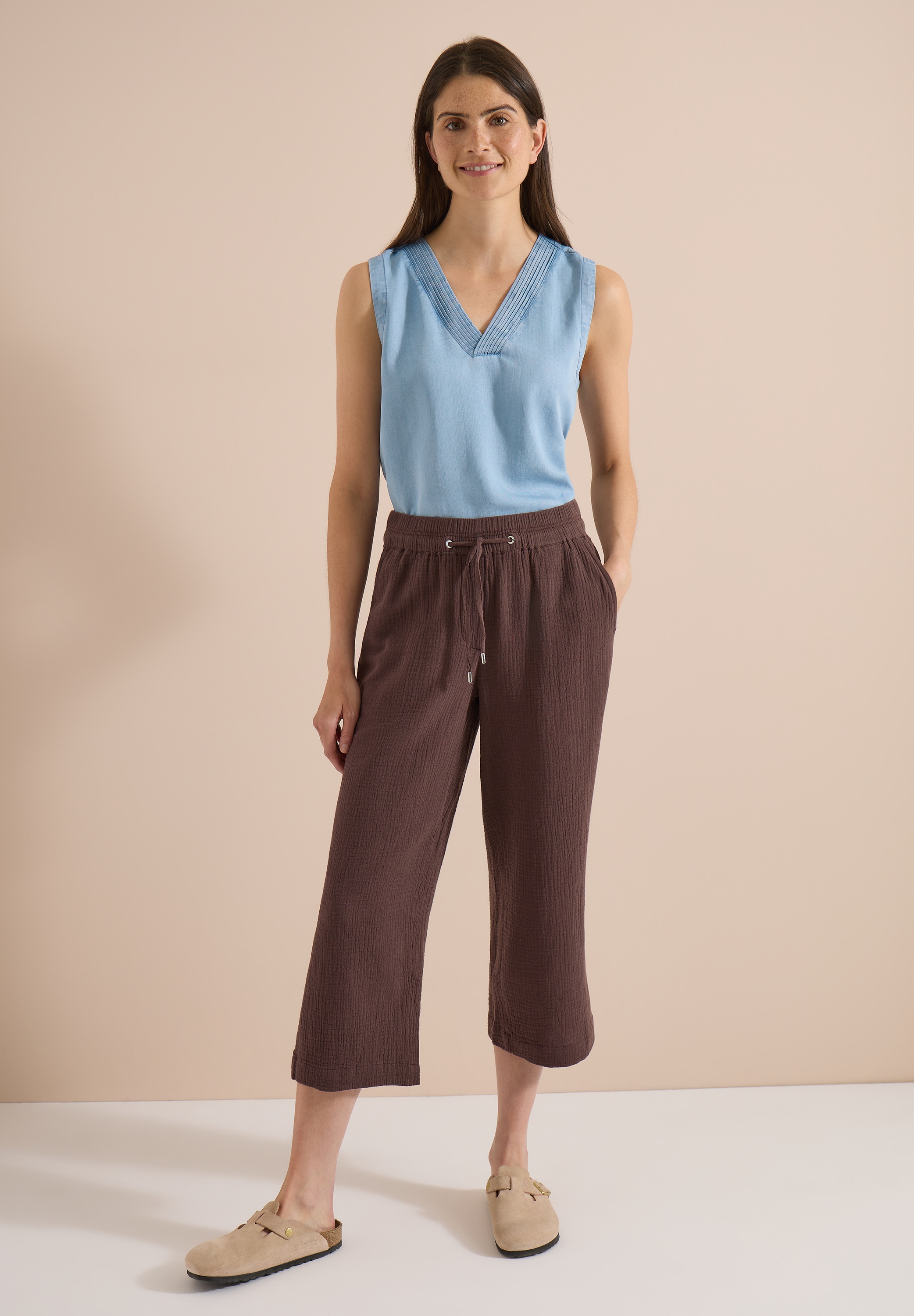 Cecil Stoffhose  High Waist