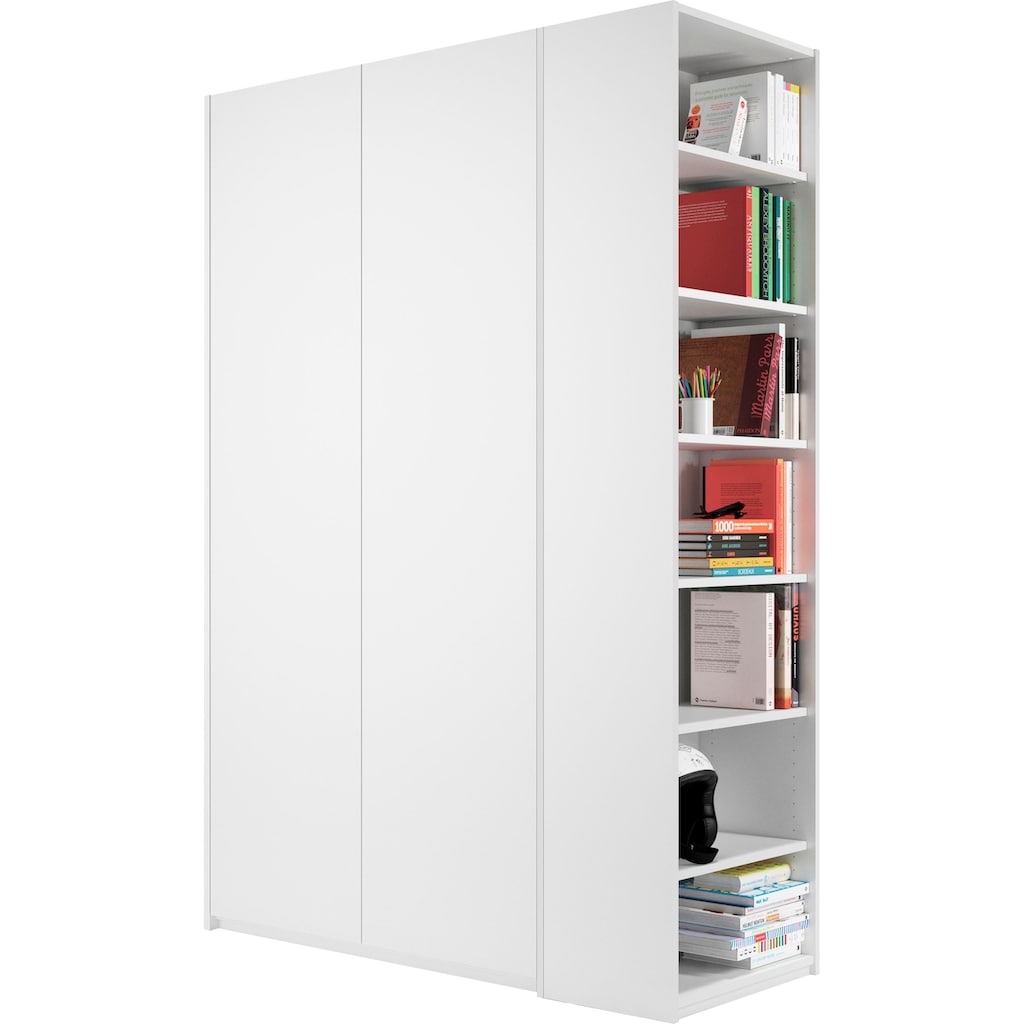 Müller SMALL LIVING Kleiderschrank »Modular Plus Variante 1«, inklusive links oder rechts montierbarem Seitenregal