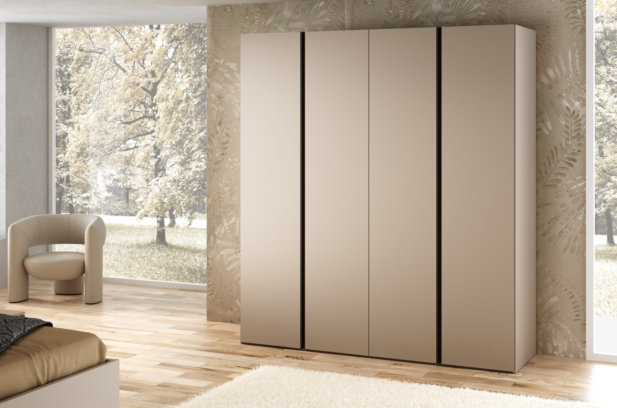 Home affaire Kleiderschrank "RUBINO, Drehtürenschrank,Schlafzimmerschrank m günstig online kaufen