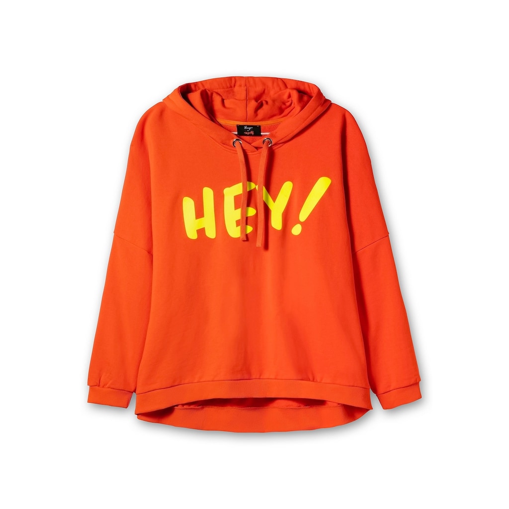 Sheego Kapuzensweatshirt »Große Größen«, mit Neon-Frontdruck