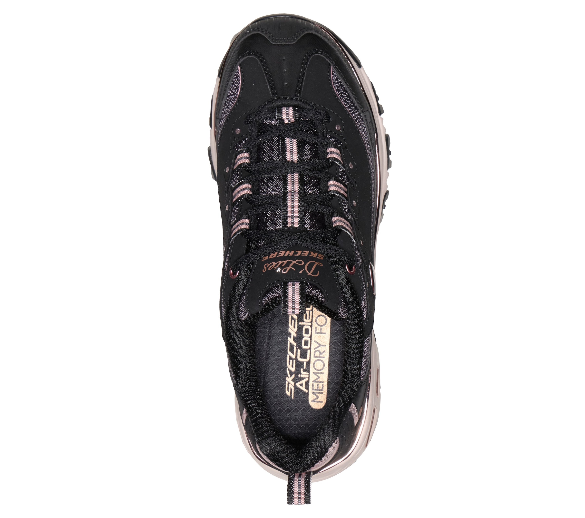 Skechers Sneaker »D'LITES-«  Schnürschuh, Freizeitsneaker mit Glitzerdetails