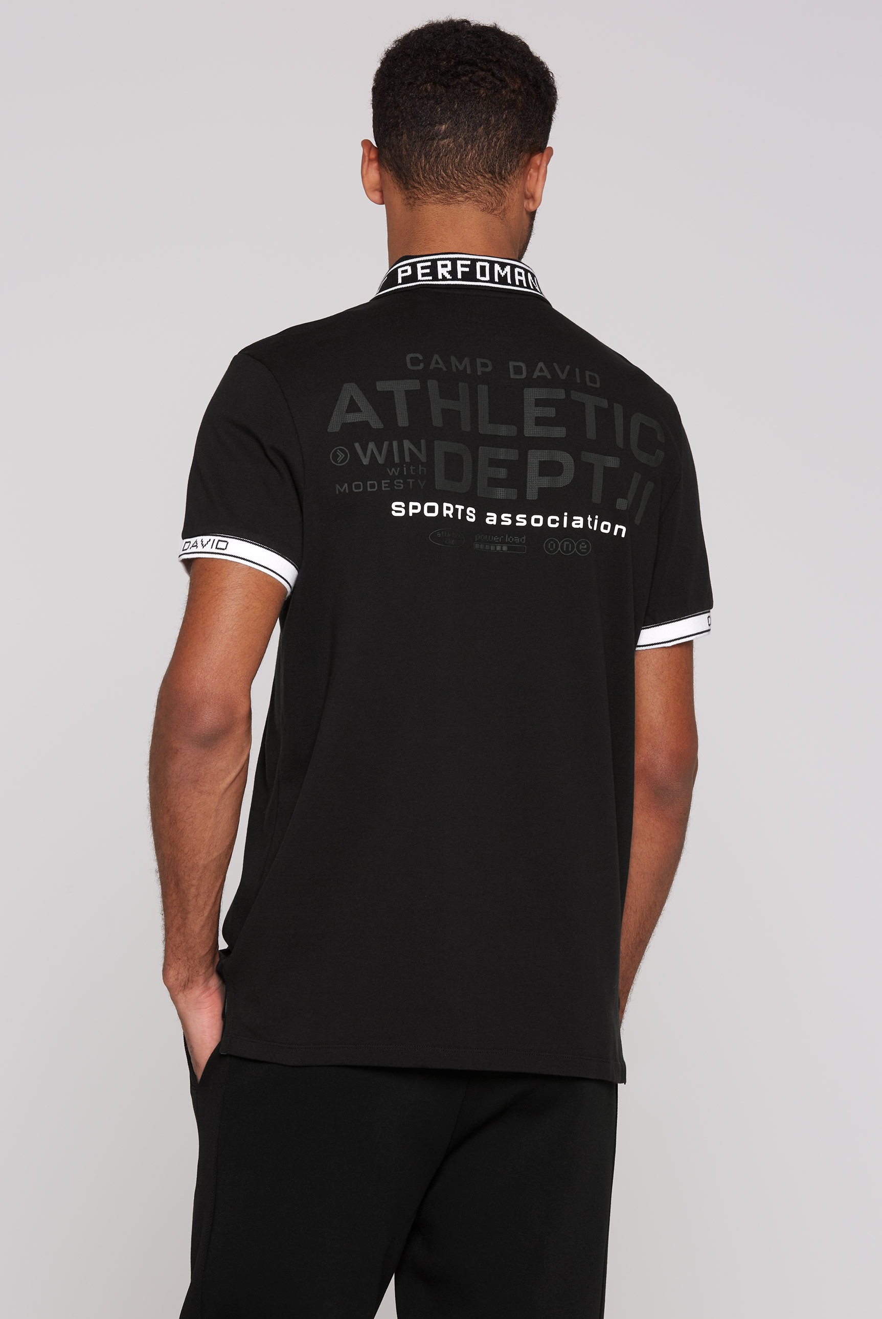 CAMP DAVID Poloshirt, mit Seitenschlitze