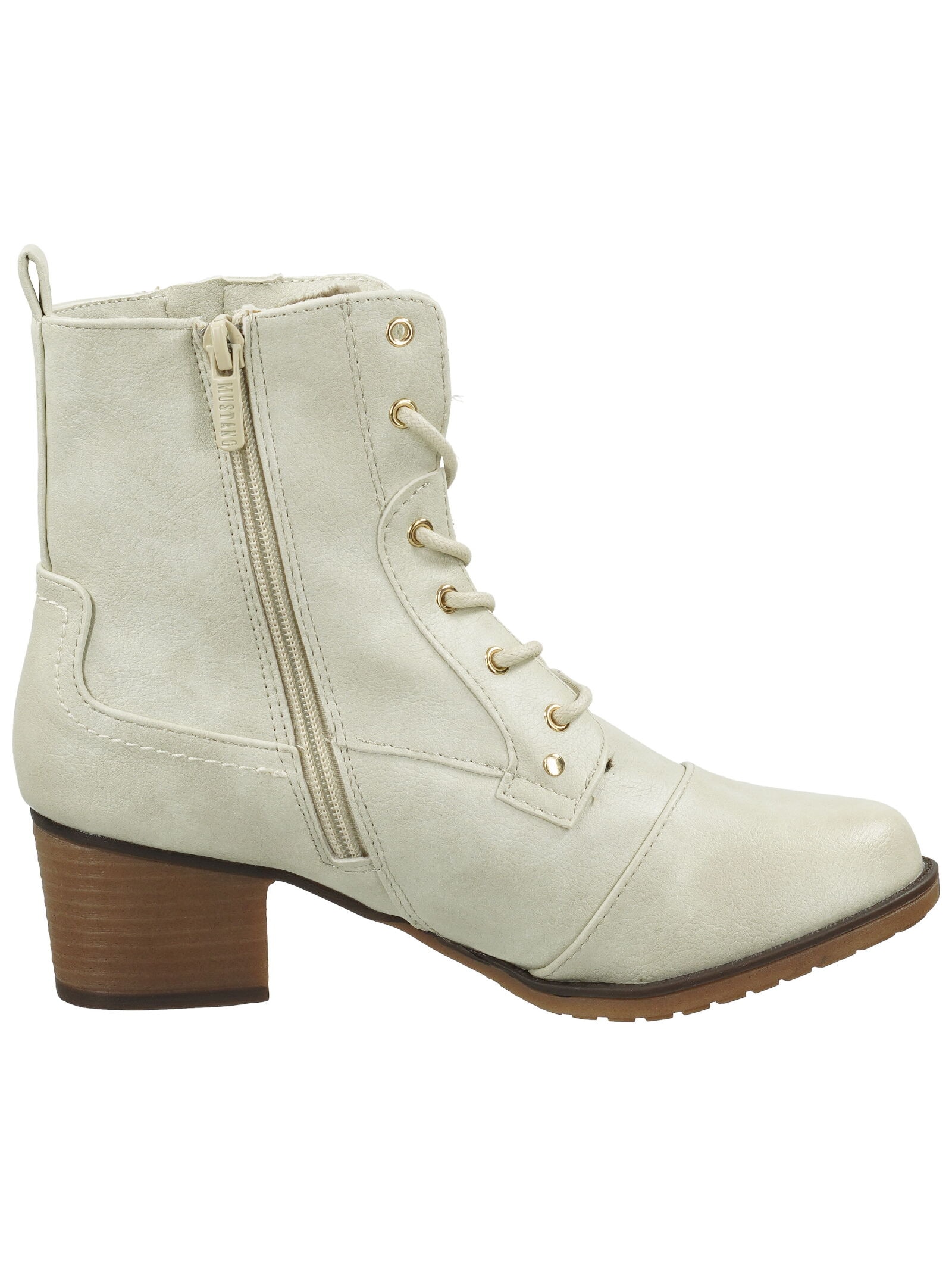 Mustang Shoes Schnürstiefelette »Mustang Shoes Stiefelette Lederimitat«