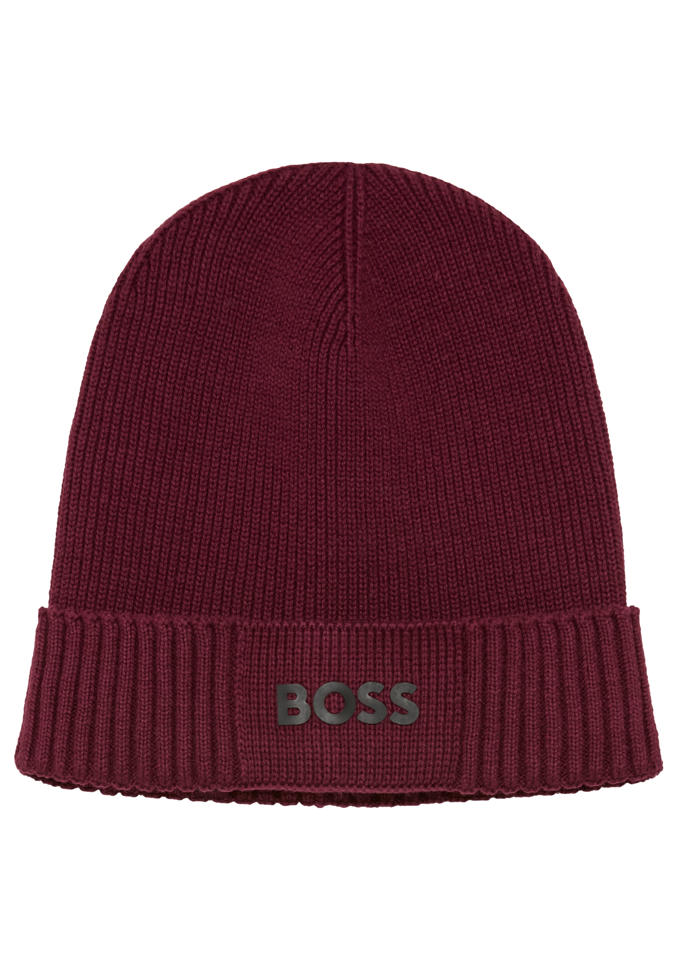BOSS GREEN 1100000002199 "Asic Beanie" aus Rippenstrick