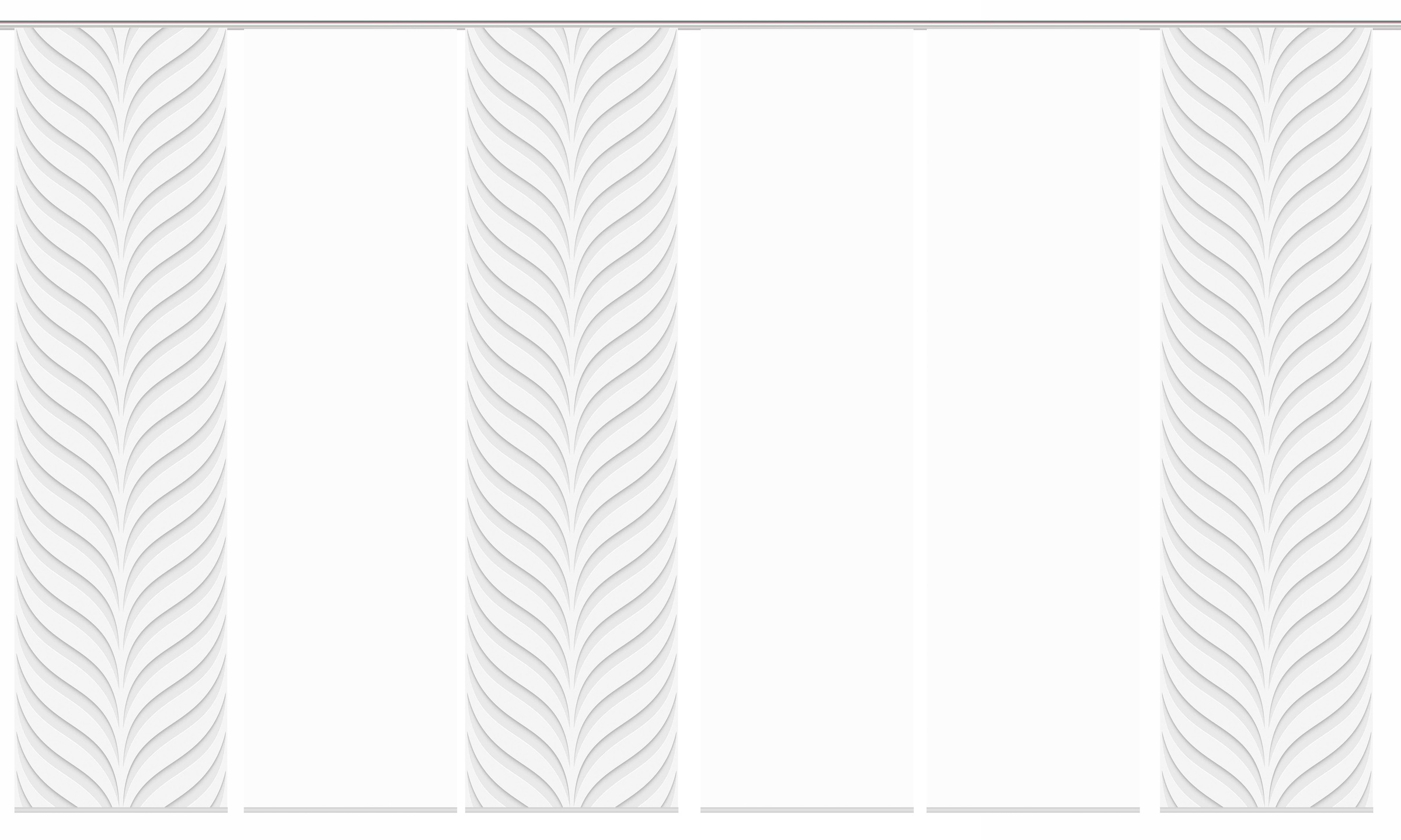 Thumbnail - HOME WOHNIDEEN Schiebegardine "MURRAY 6er SET" Paneelwagen 6 Stk. tlg. Schiebevorhang Digidruck 6er Set MURRAY