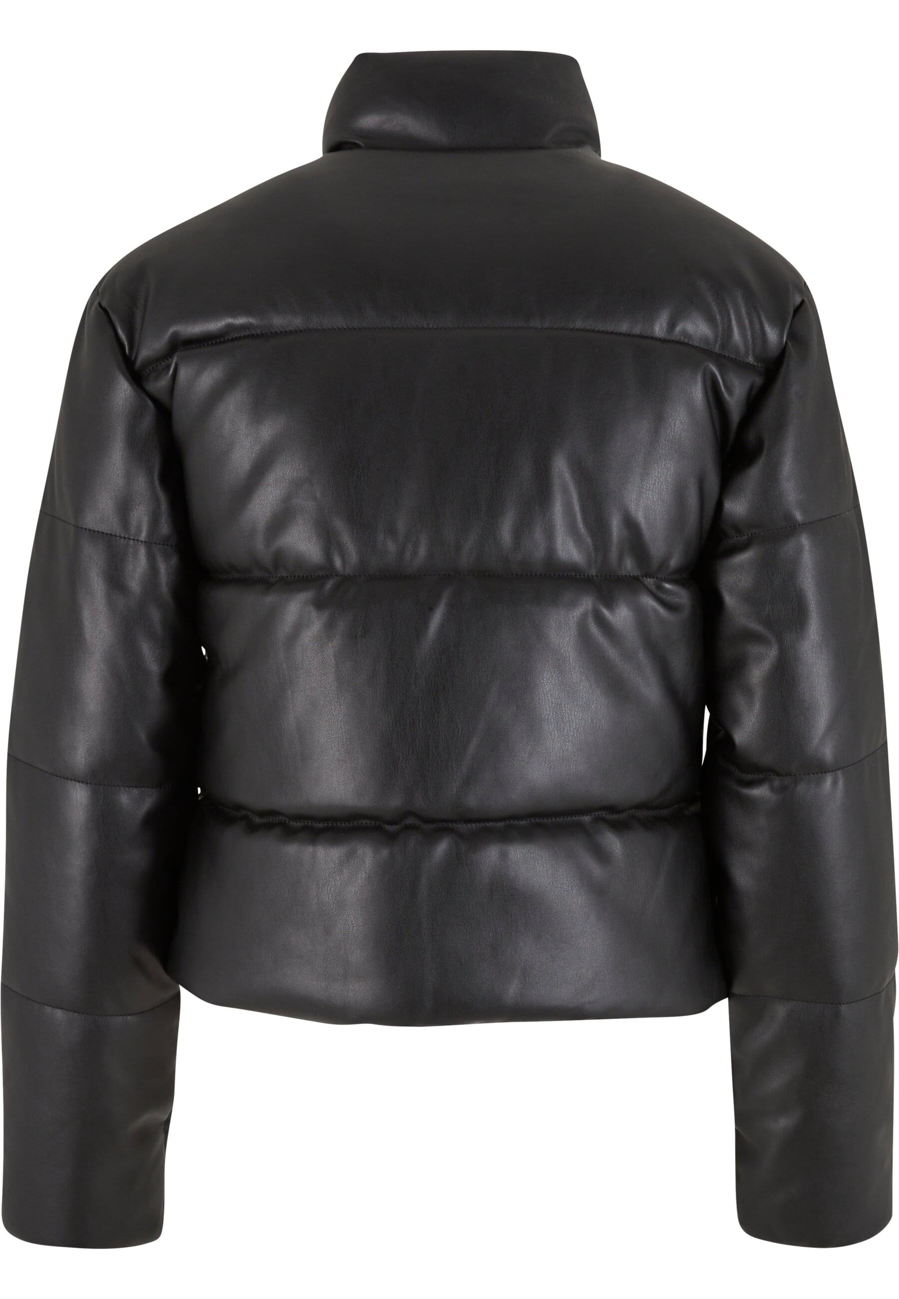 URBAN CLASSICS Allwetterjacke »Urban Classics Ladies Synthetic Leather Puffer Jacket«, (1 St.), ohne Kapuze