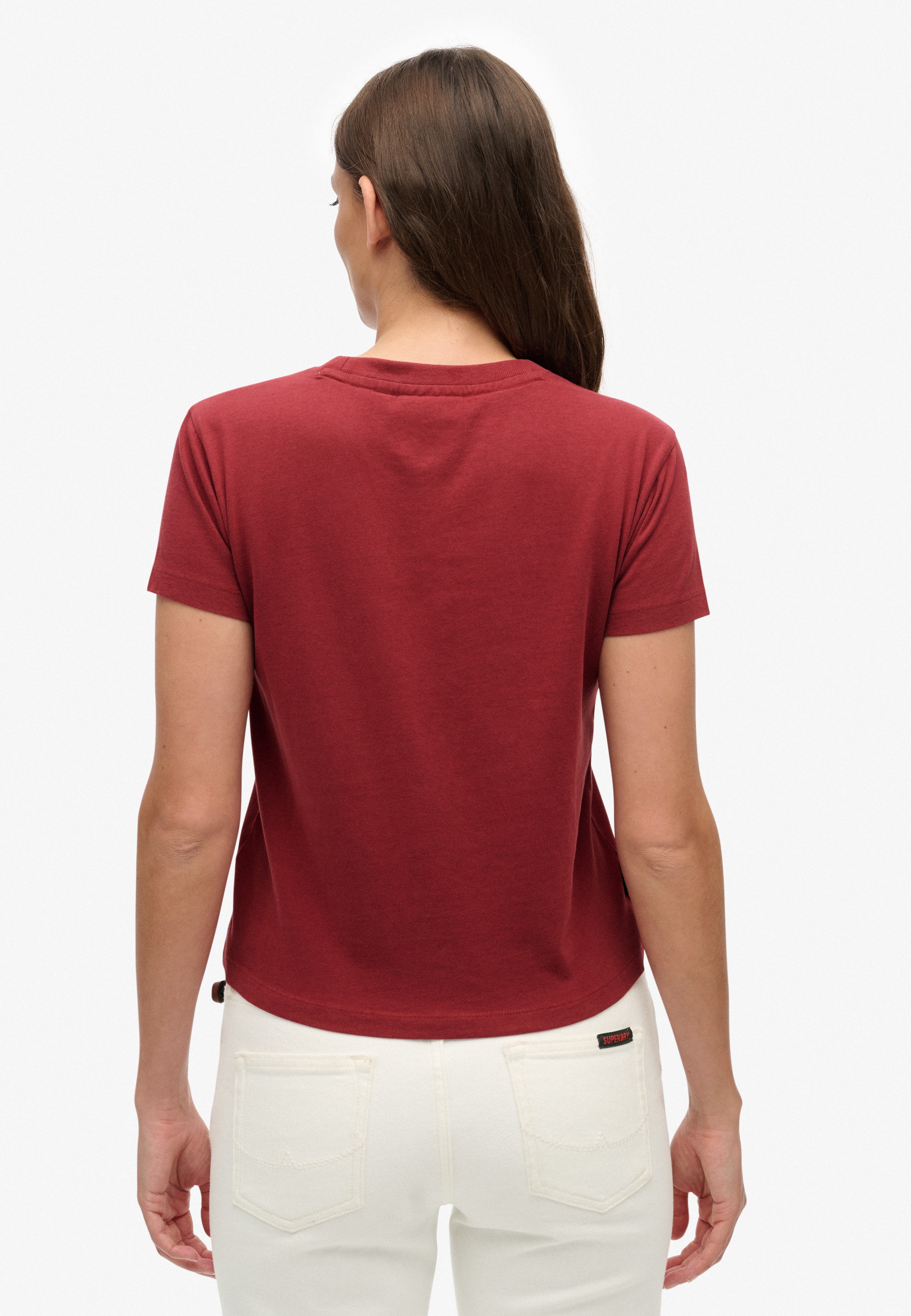 Superdry Kurzarmshirt "SU-ESSENTIAL LOGO 90S T SHIRT", angenehmes Tragegefü günstig online kaufen