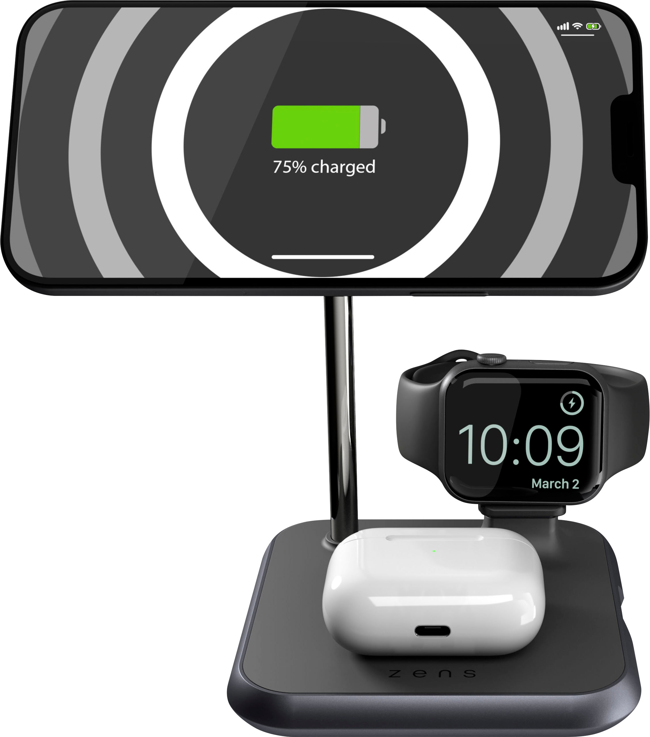 Zens Smartphone-Ladegerät »4-in-1 Magnetic + Watch Wireless Charger«