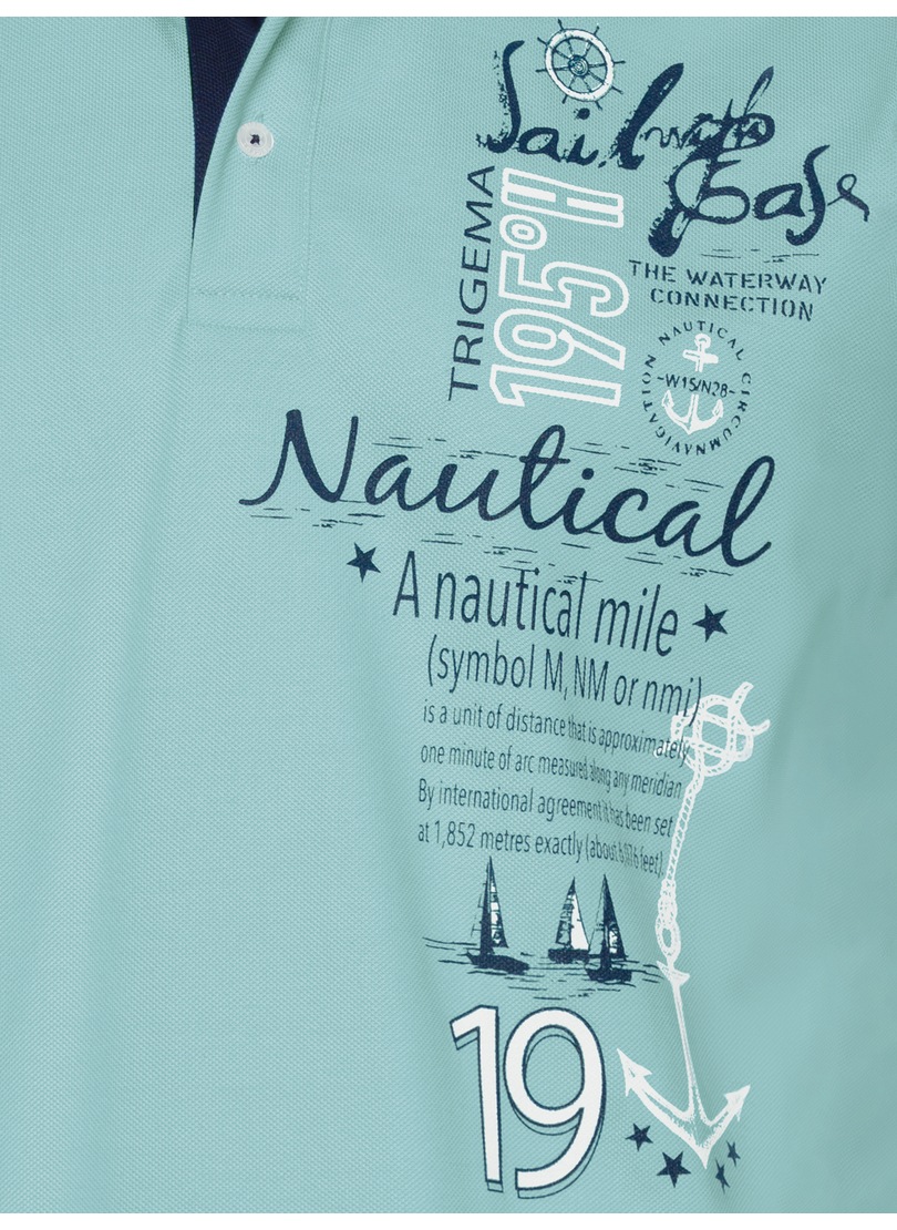 Trigema Poloshirt »TRIGEMA Poloshirt mit maritimem Printmotiv«, (1 tlg.)