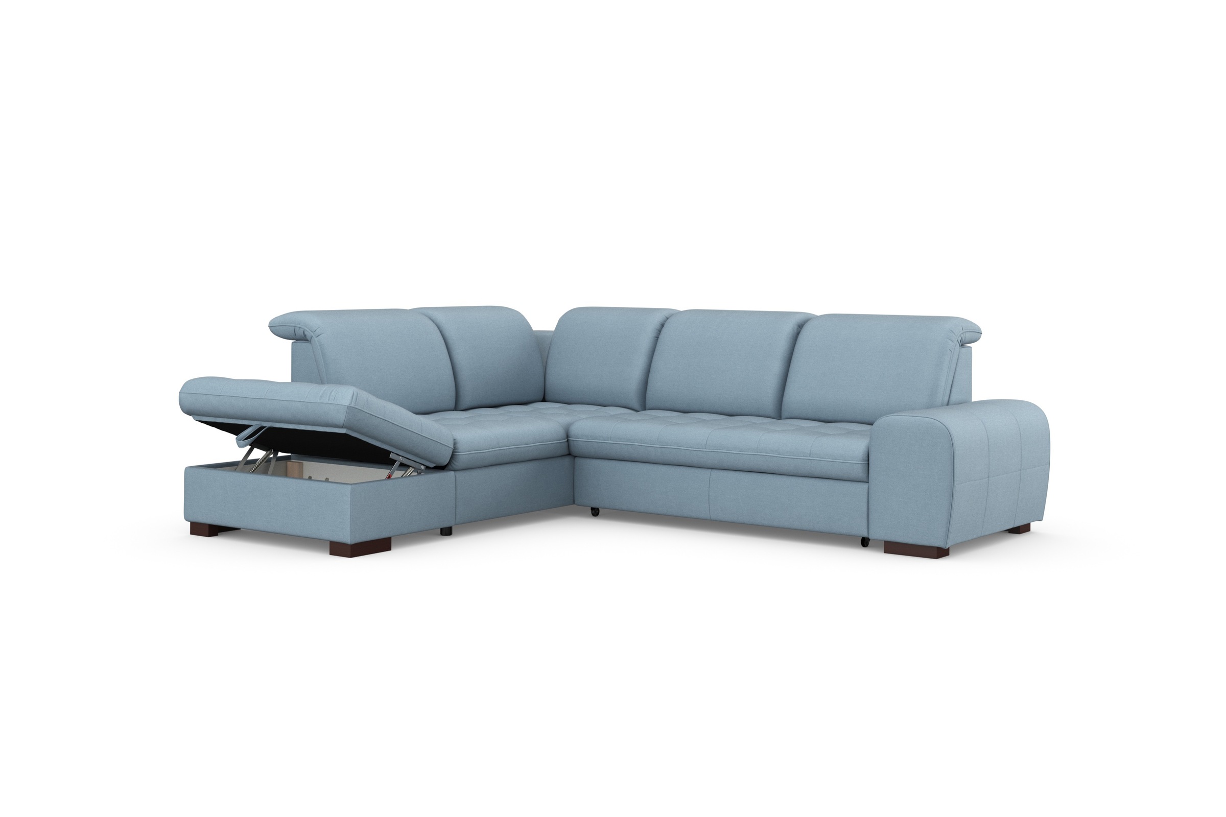 sit&more Ecksofa »Luxor L-Form«, wahlweise mit Bettfunktion, Stauraum und Kopfteilverstellung