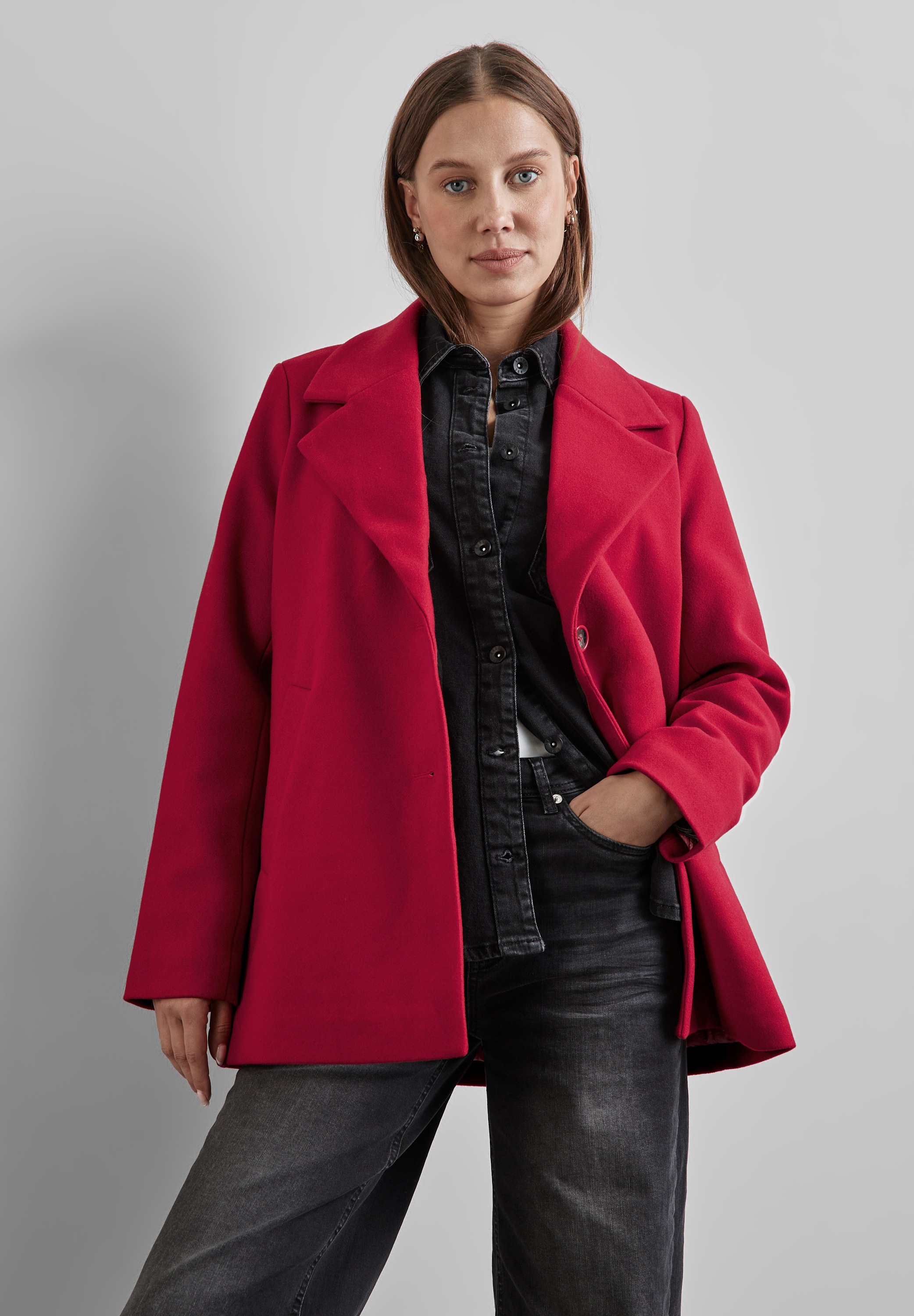 STREET ONE ohne Kapuze mit Reverskragen