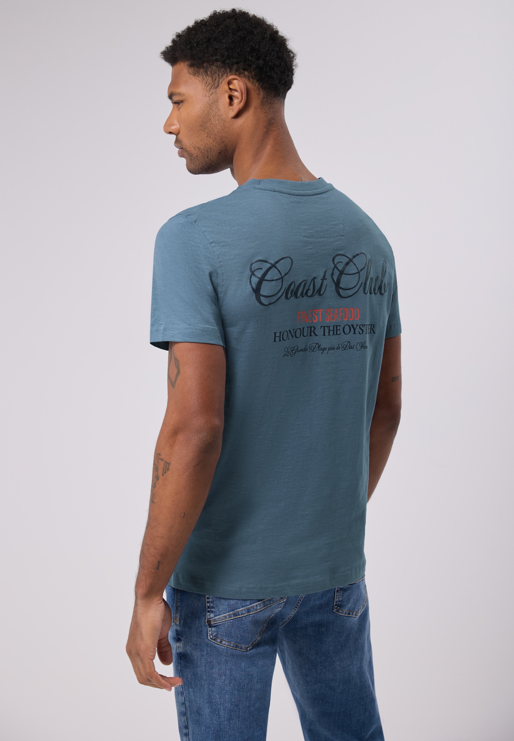 STREET ONE MEN T-Shirt, aus reiner Baumwolle