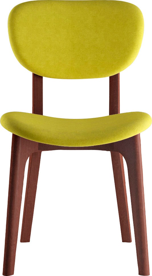 INOSIGN Stuhl »COZY Made in Italy«, (Set), 2 St., Microfaser, Gestell in Buche, Kirsch- oder Nussbaum, Massivholz, Design Stuhl