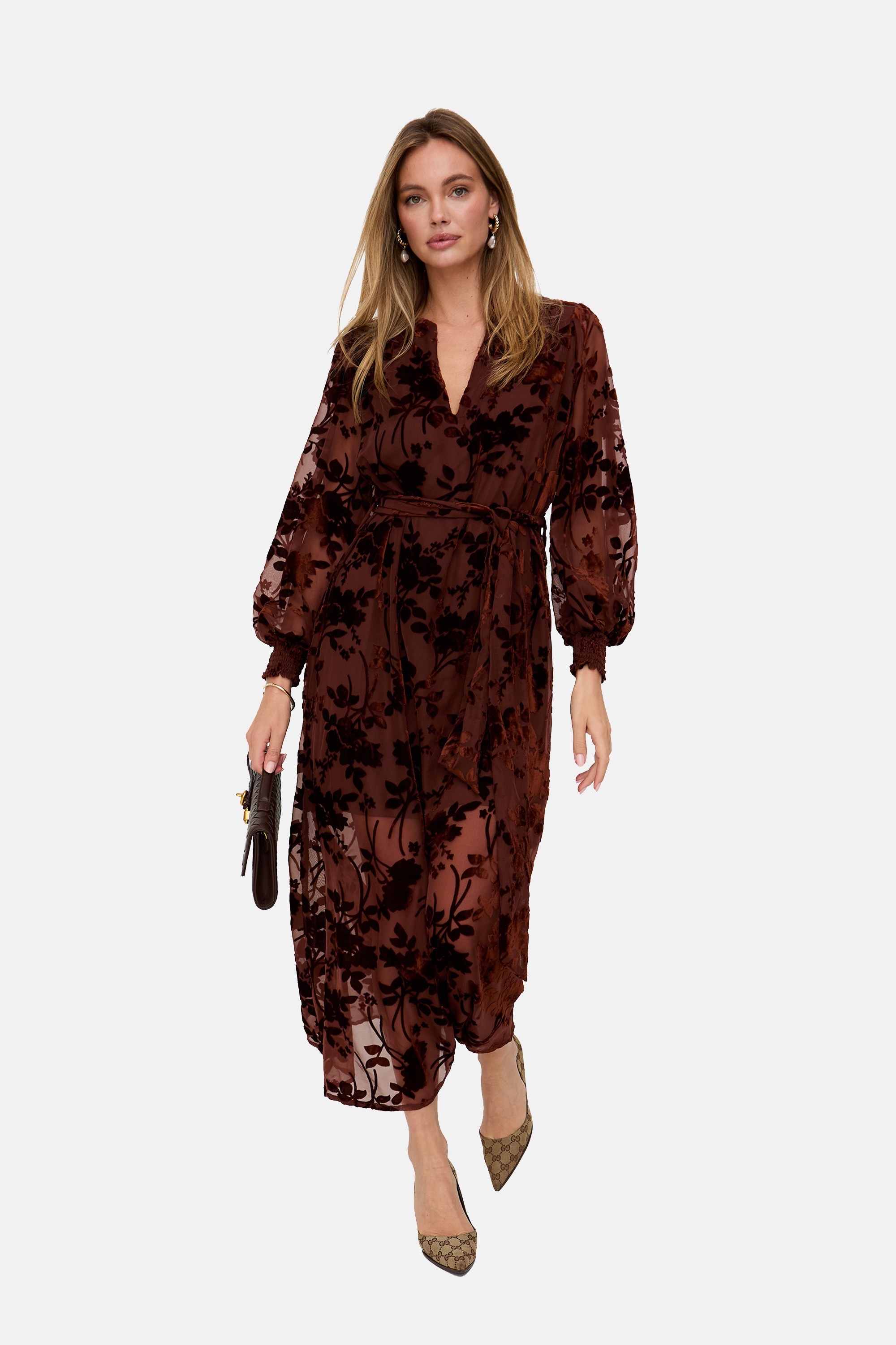 Lily and Lionel Minikleid »Brezze Velvet Burnout Maxi Dress Damen«