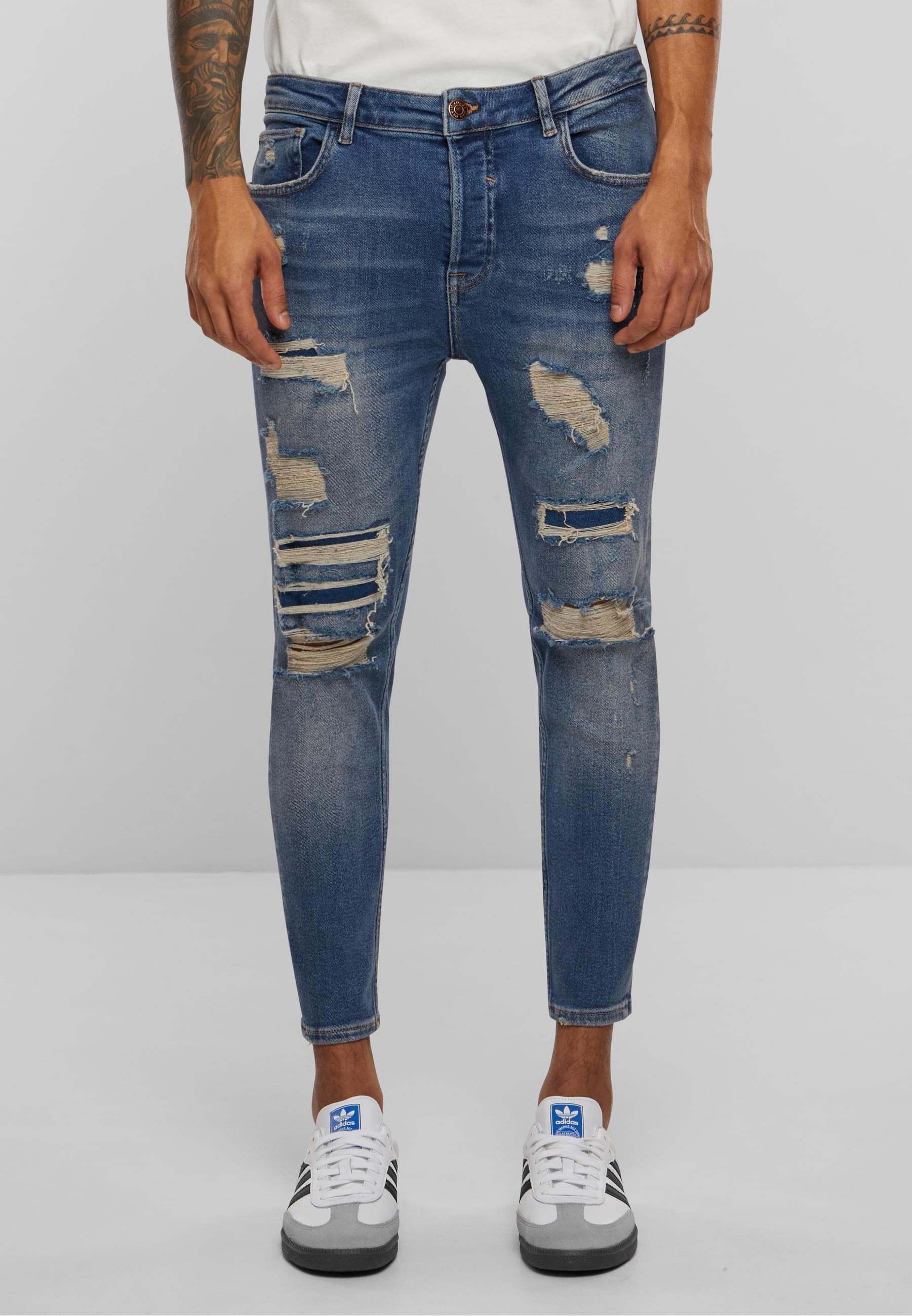 2Y Studios Bequeme Jeans »2Y Studios Herren 2Y Destroyed Skinny Cropped Denim«