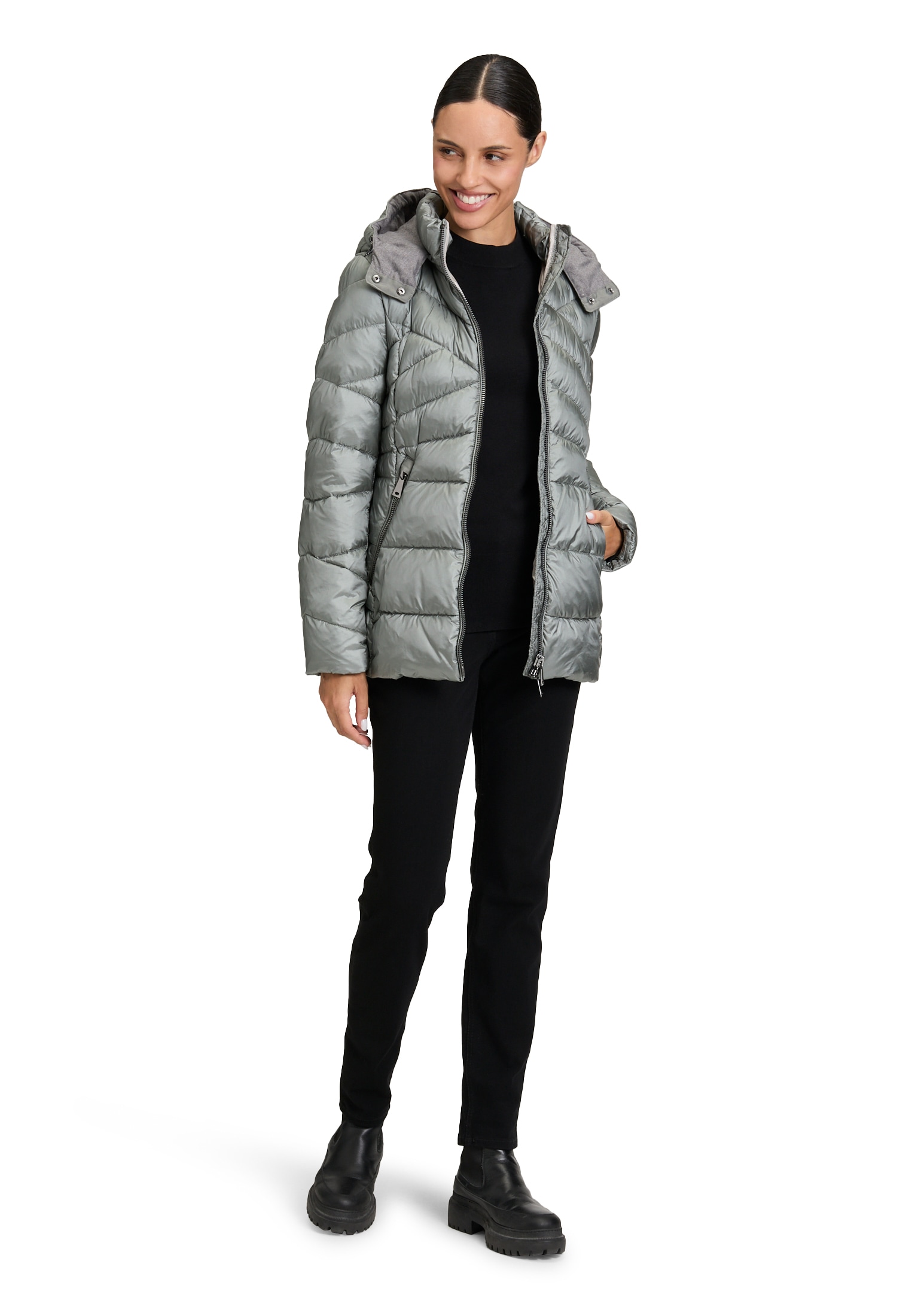 Gil Bret Steppjacke, mit Kapuze, mit Kapuze