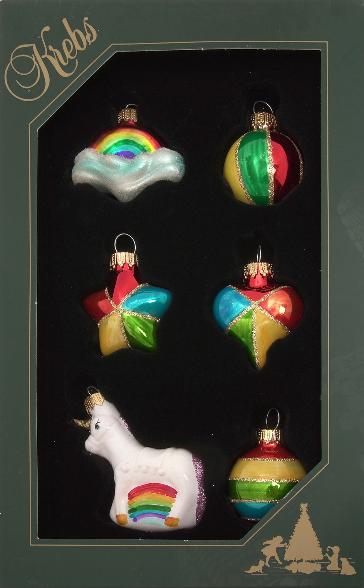 Christbaumschmuck »Mini Unicorn Set, Multicolor, 3,5cm«, (6 tlg.), Christbaumschmuck...