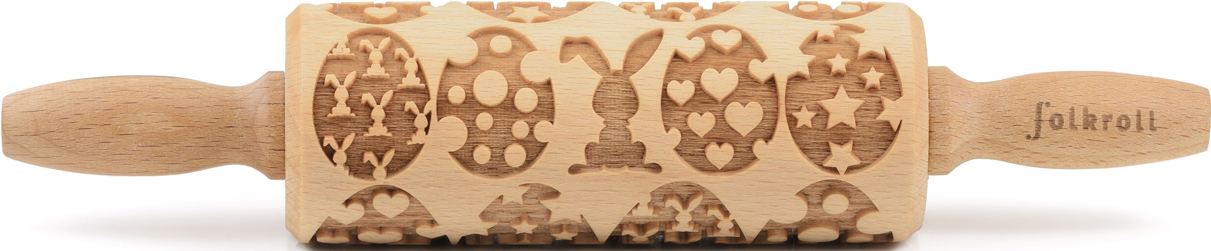 folkroll Teigroller »3D-Motiv-Teigrolle«, Happy Easter