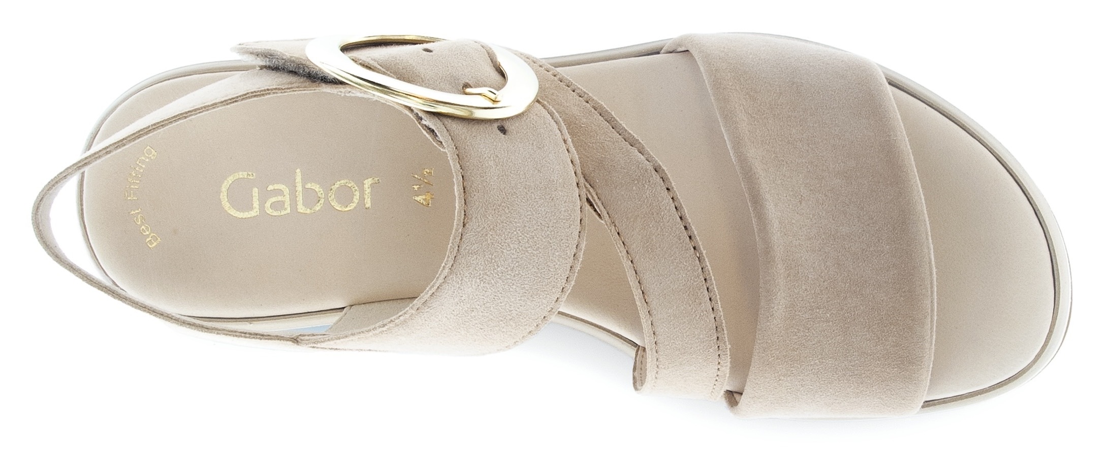Gabor Sandale à Talon Wedge Beige 38 7