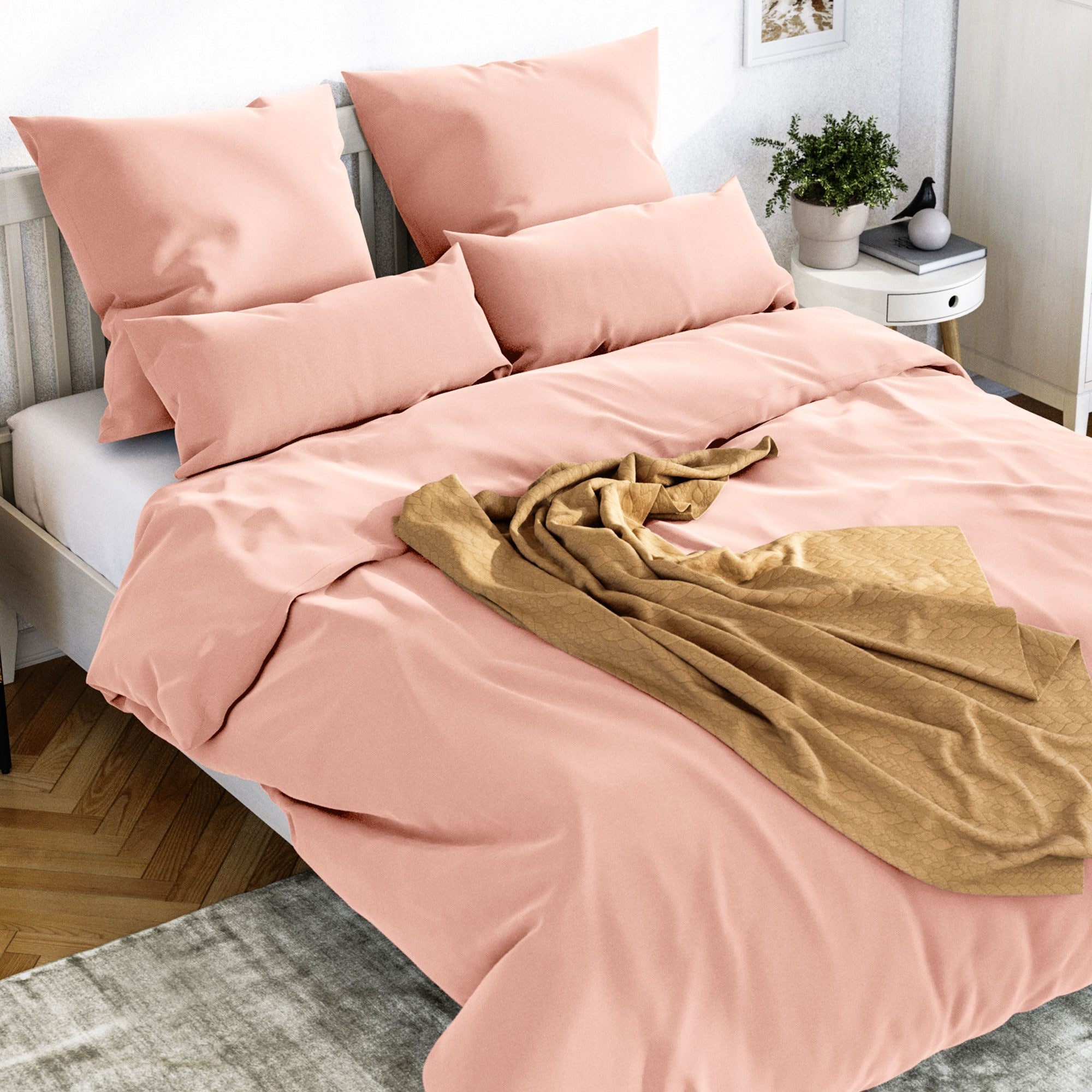 Wolkenfeld Bettwäsche "Mako-Satin Baumwollsatin Sommerbettwäsche" 3 Stk. 13 günstig online kaufen