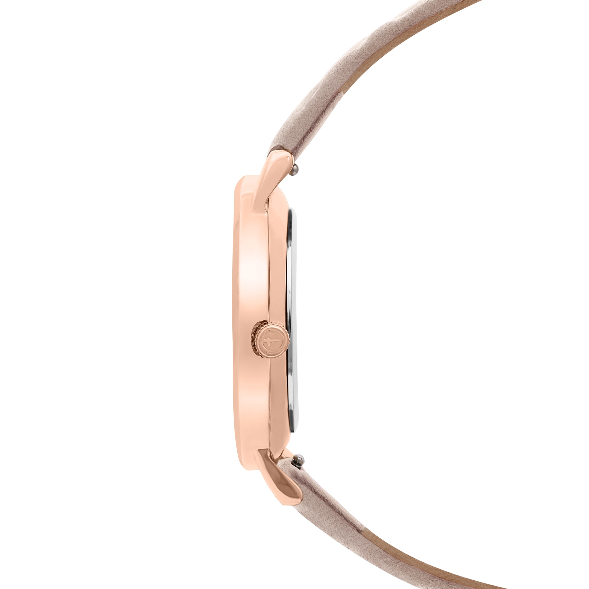 Tamaris Quarzuhr Armbanduhr, Damenuhr, Lederarmband, analog