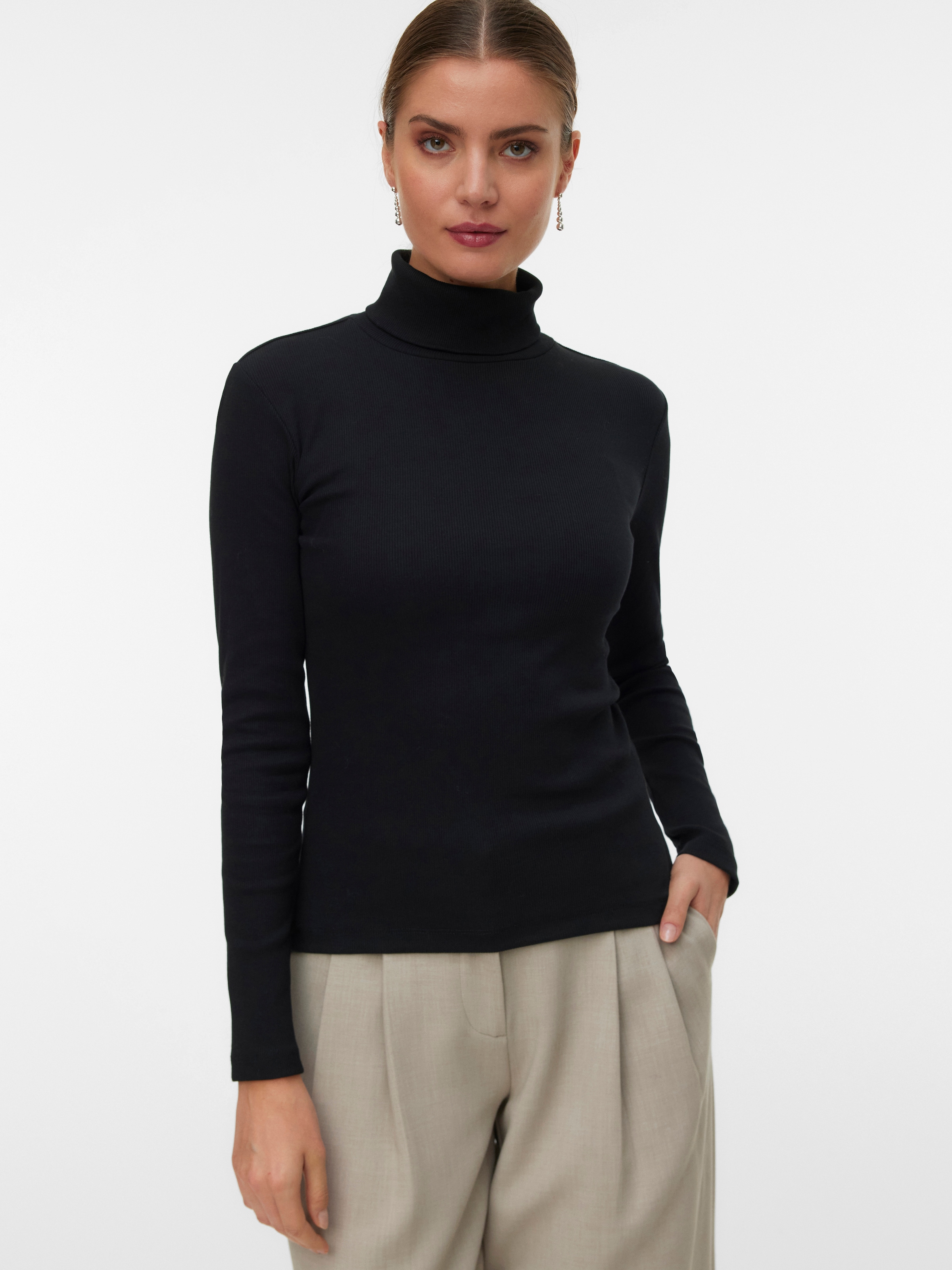 Vero Moda Rollkragenshirt "VMCHLOE LS ROLLNECKTOP GA JRS NOOS" günstig online kaufen