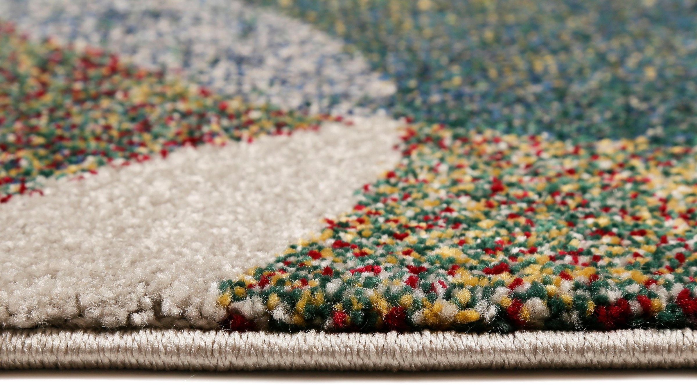 Esprit Teppich »Modernina ESP-3378«, rechteckig, 13 mm Höhe, weicher Kurzflor in modernem Design, Wohnzimmer, Schlafzimmer, bunt