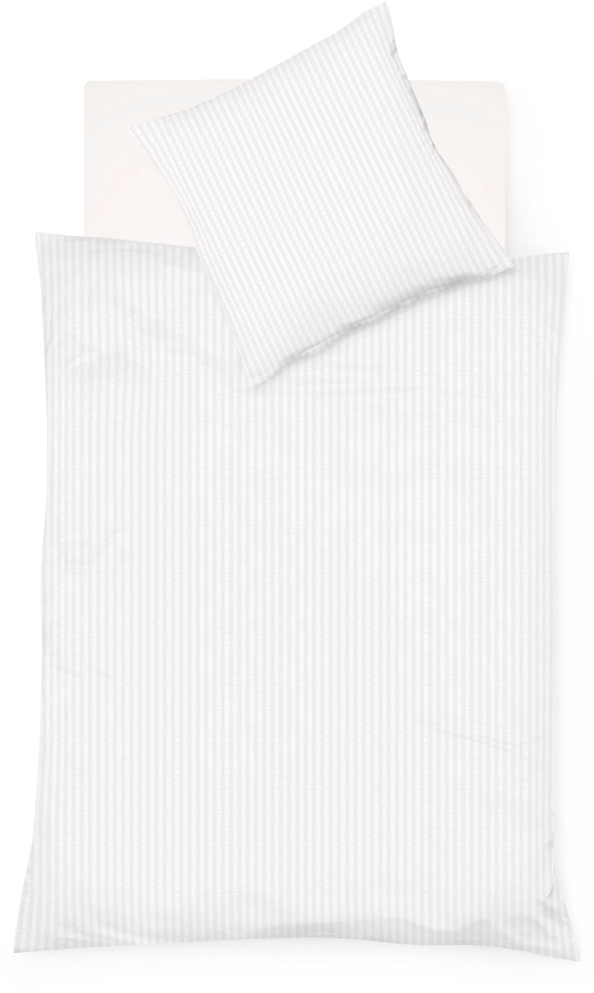 fleuresse Bettwäsche "Rio" 2 Stk. tlg. Feine buntgewebte Seersucker-Bettwäs günstig online kaufen
