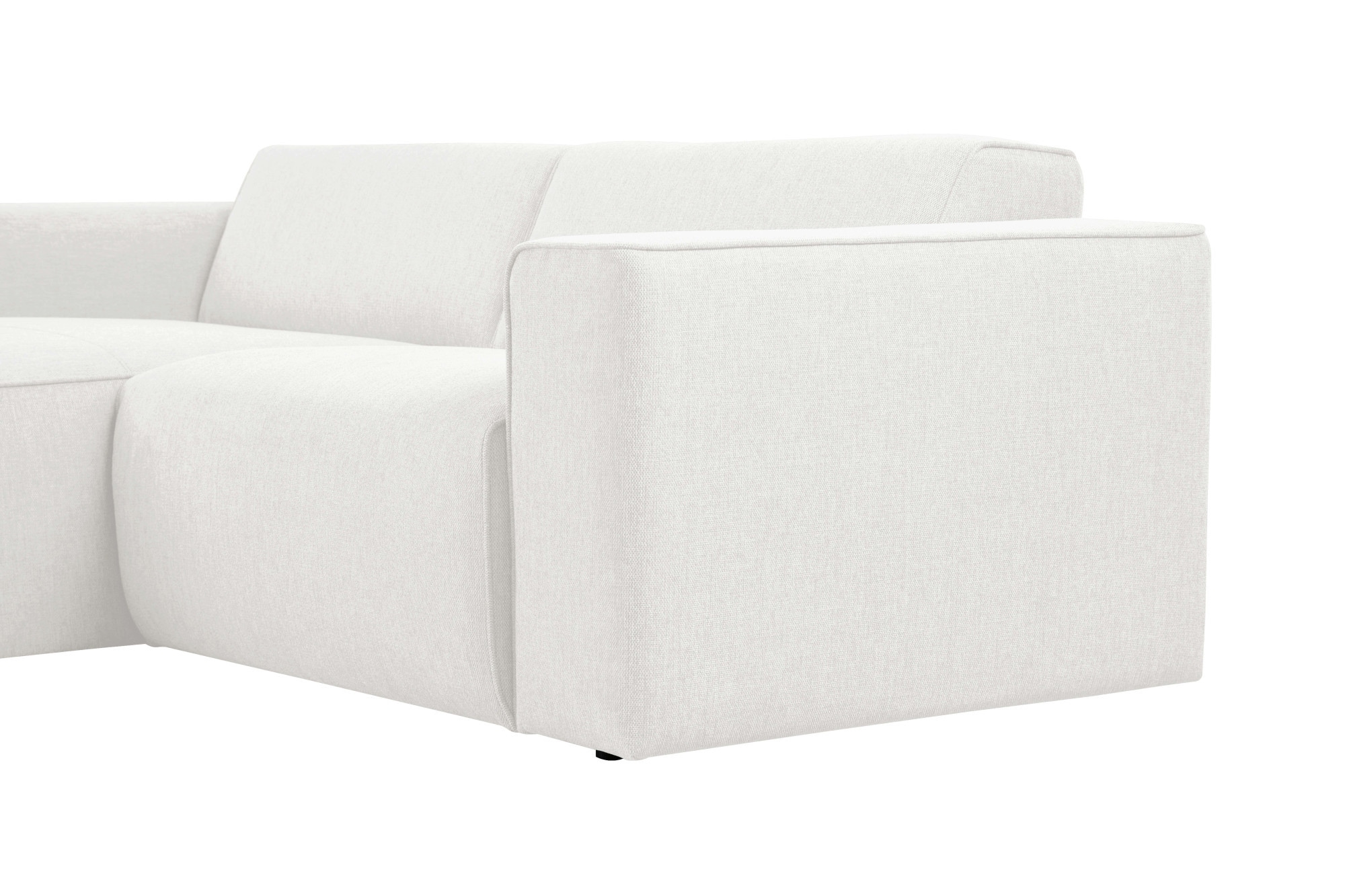 andas Ecksofa »Noord mit Kedernaht, Breite 234 cm«, mit Kedernaht, Breite 234 cm, Cord, Struktur, Webstoff