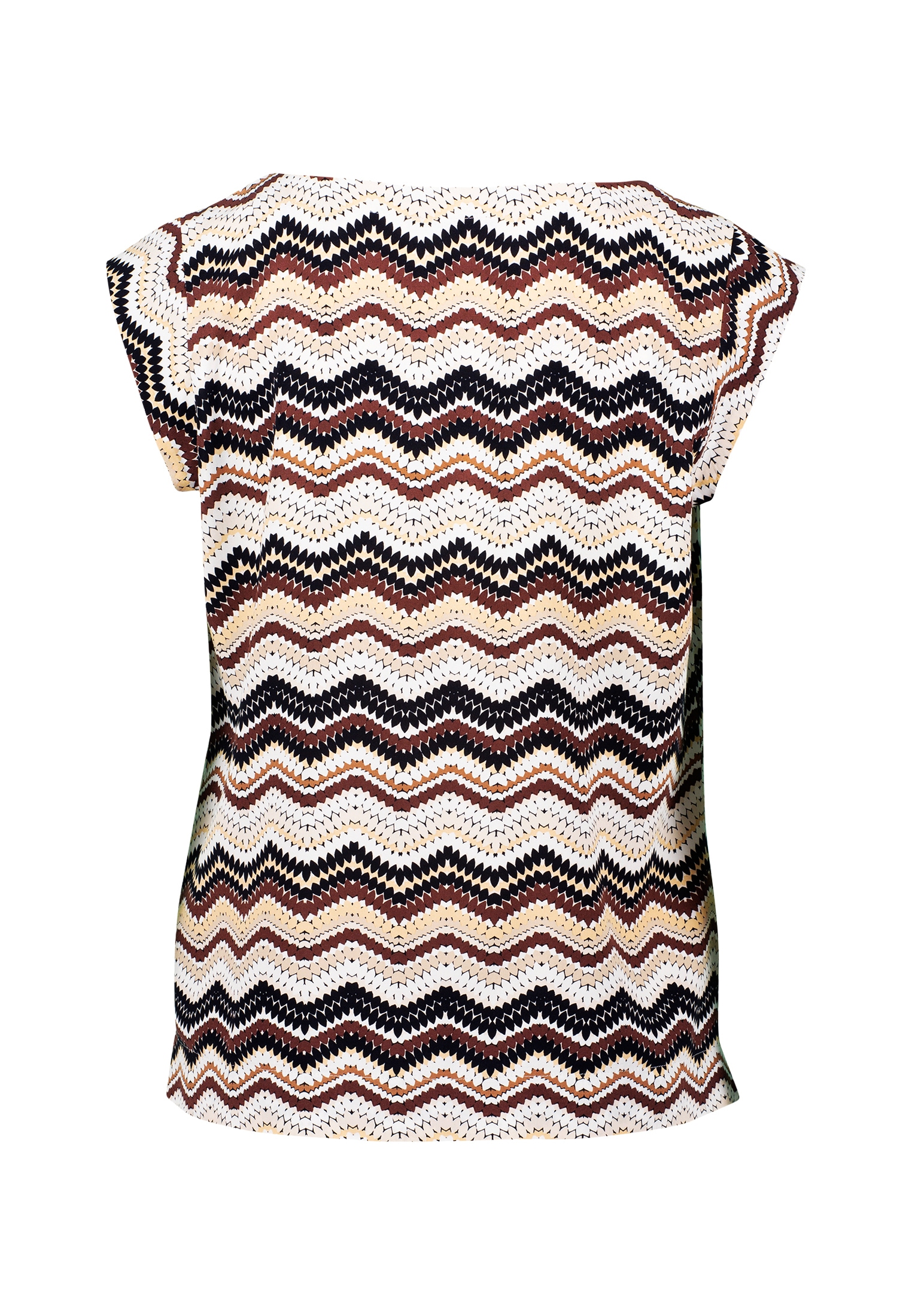 Zero Klassische Bluse »zero Bluse mit Zickzackmuster«